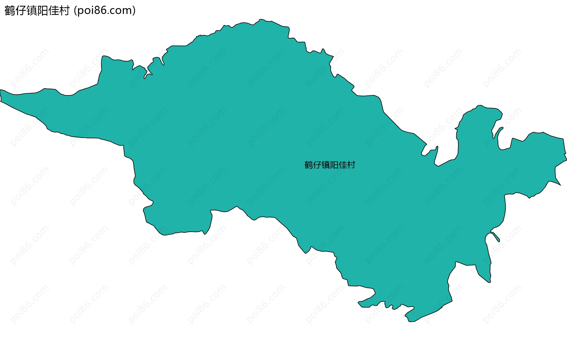 鹤仔镇阳佳村边界地图