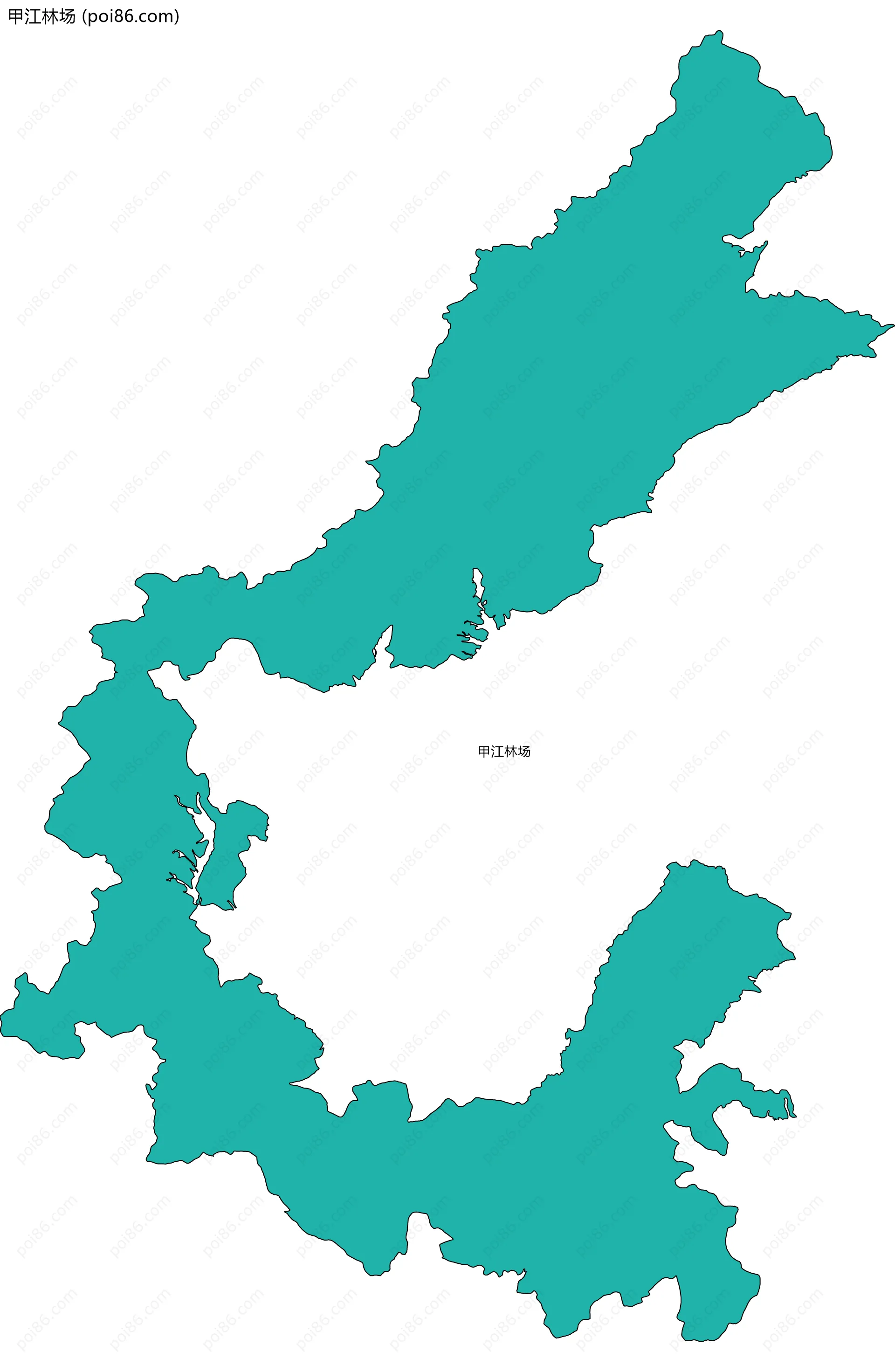 甲江林场边界地图