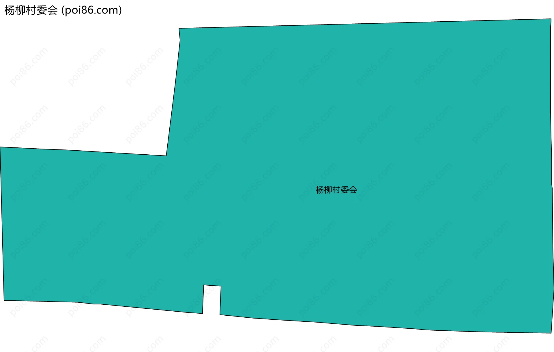 杨柳村委会边界地图