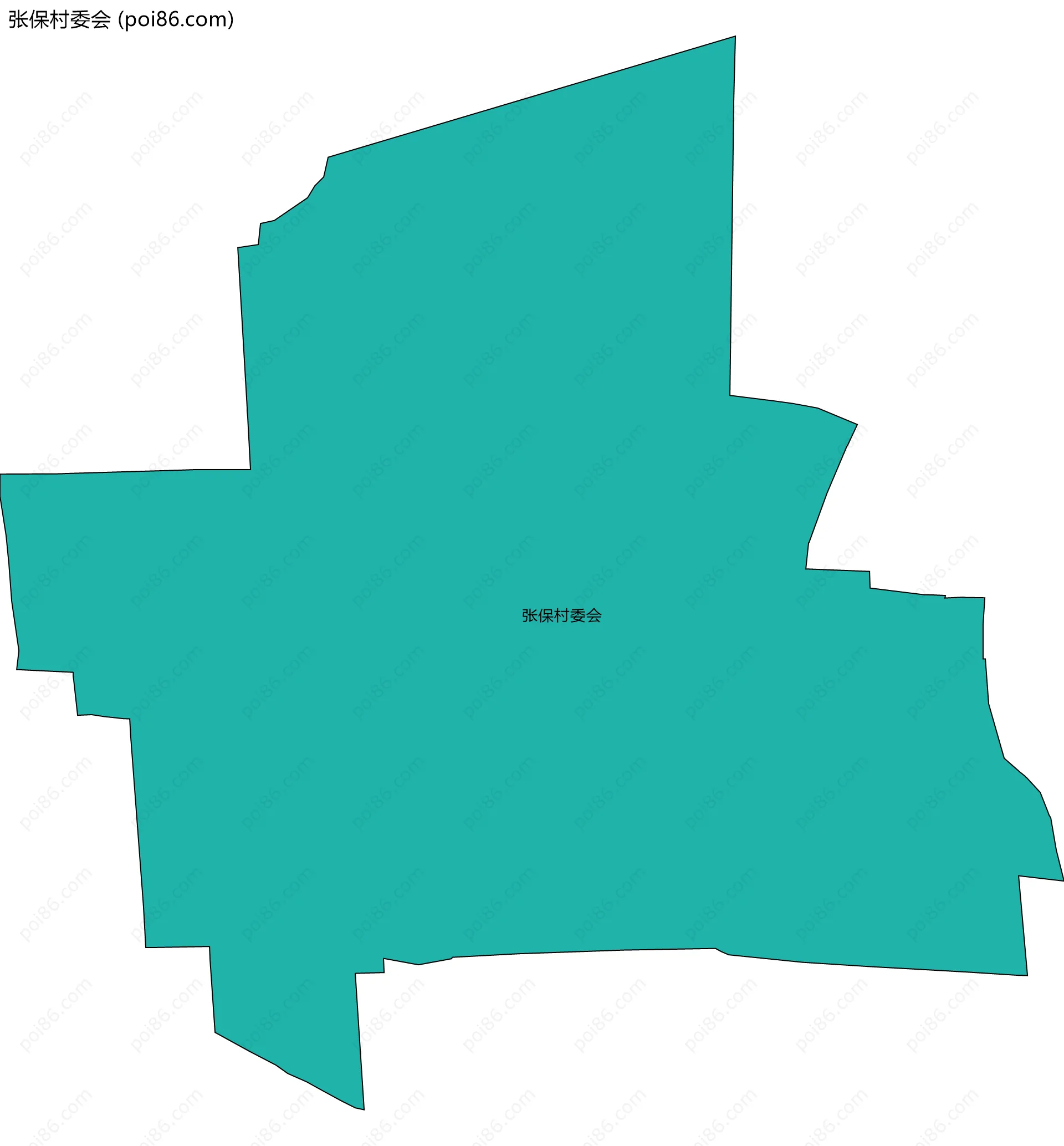 张保村委会边界地图