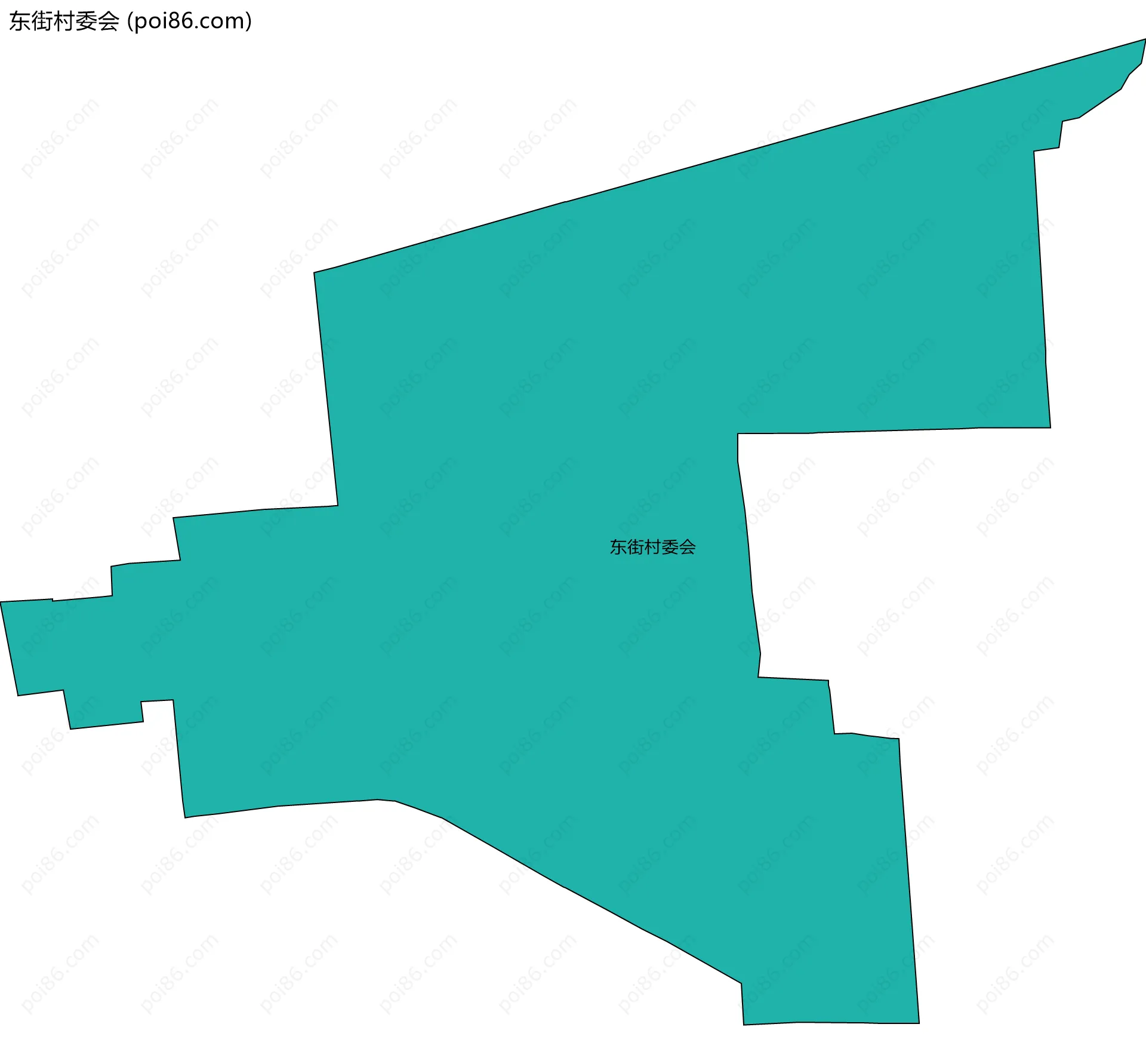 东街村委会边界地图