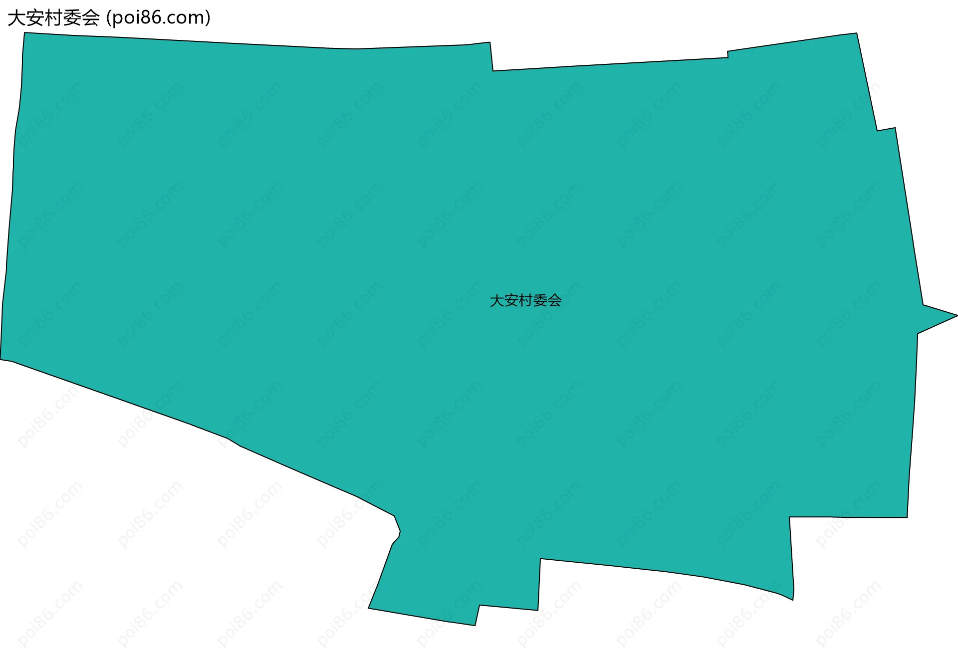 大安村委会边界地图