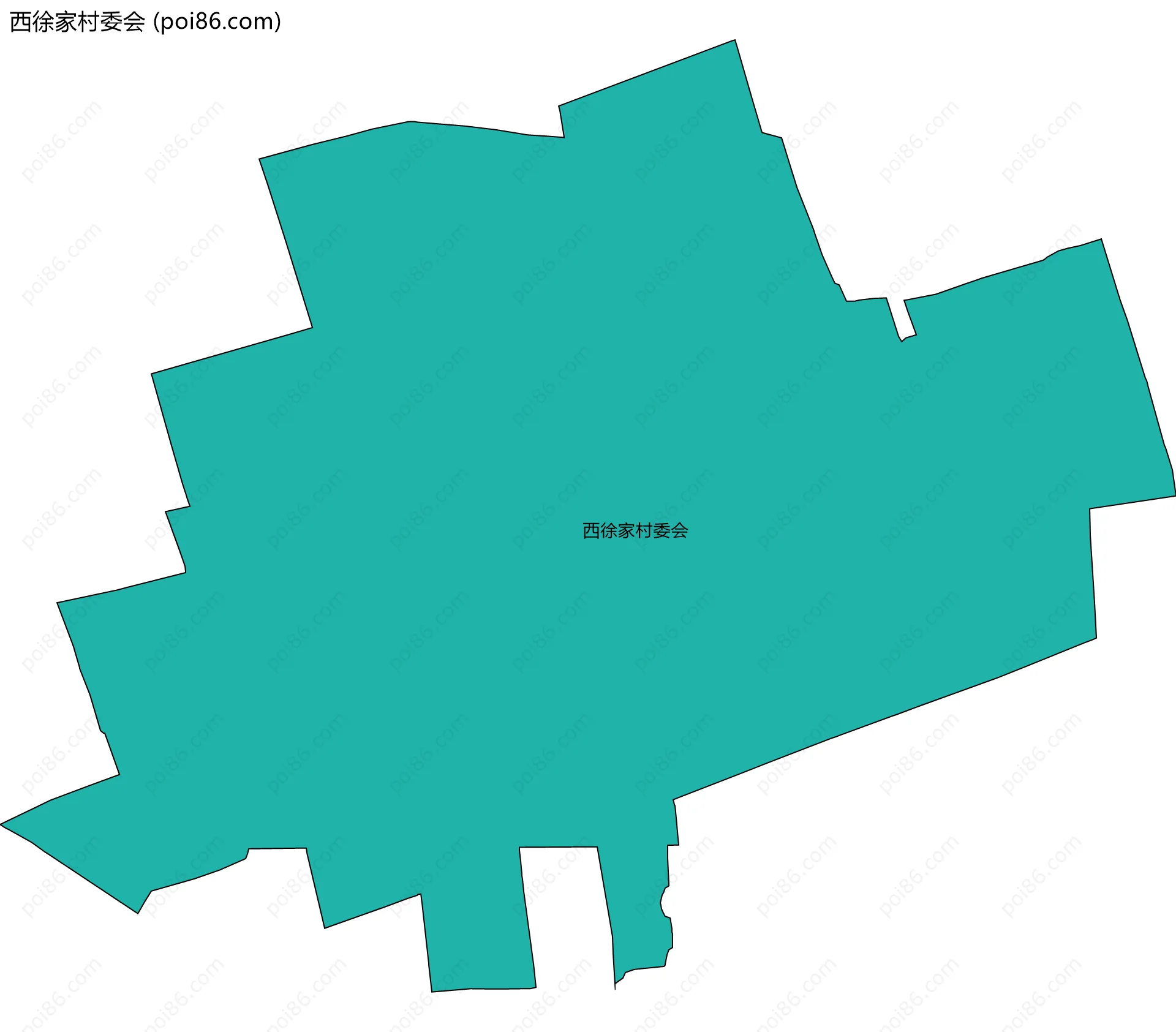 西徐家村委会边界地图