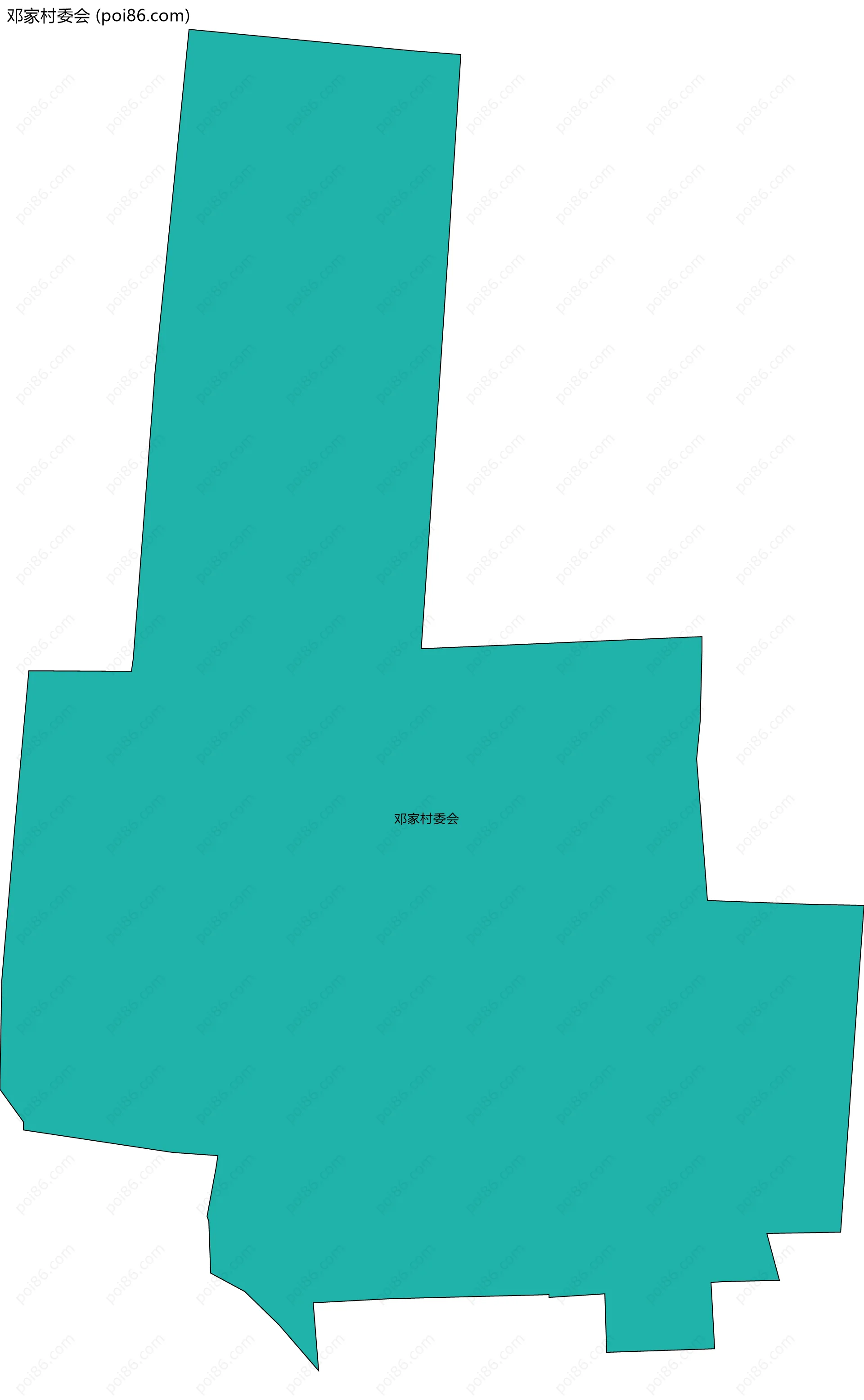 邓家村委会边界地图