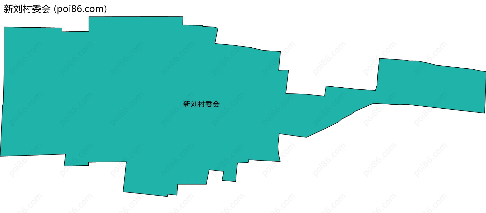 新刘村委会边界地图
