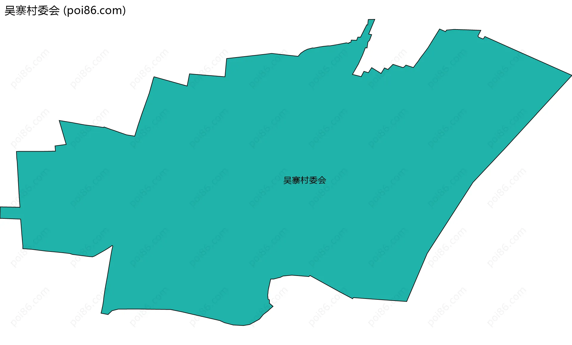 吴寨村委会边界地图