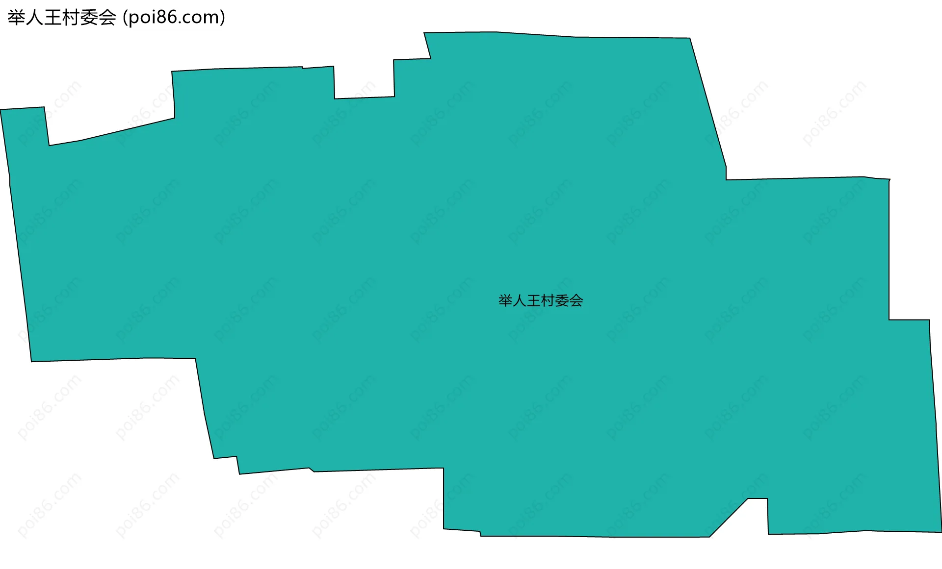 举人王村委会边界地图