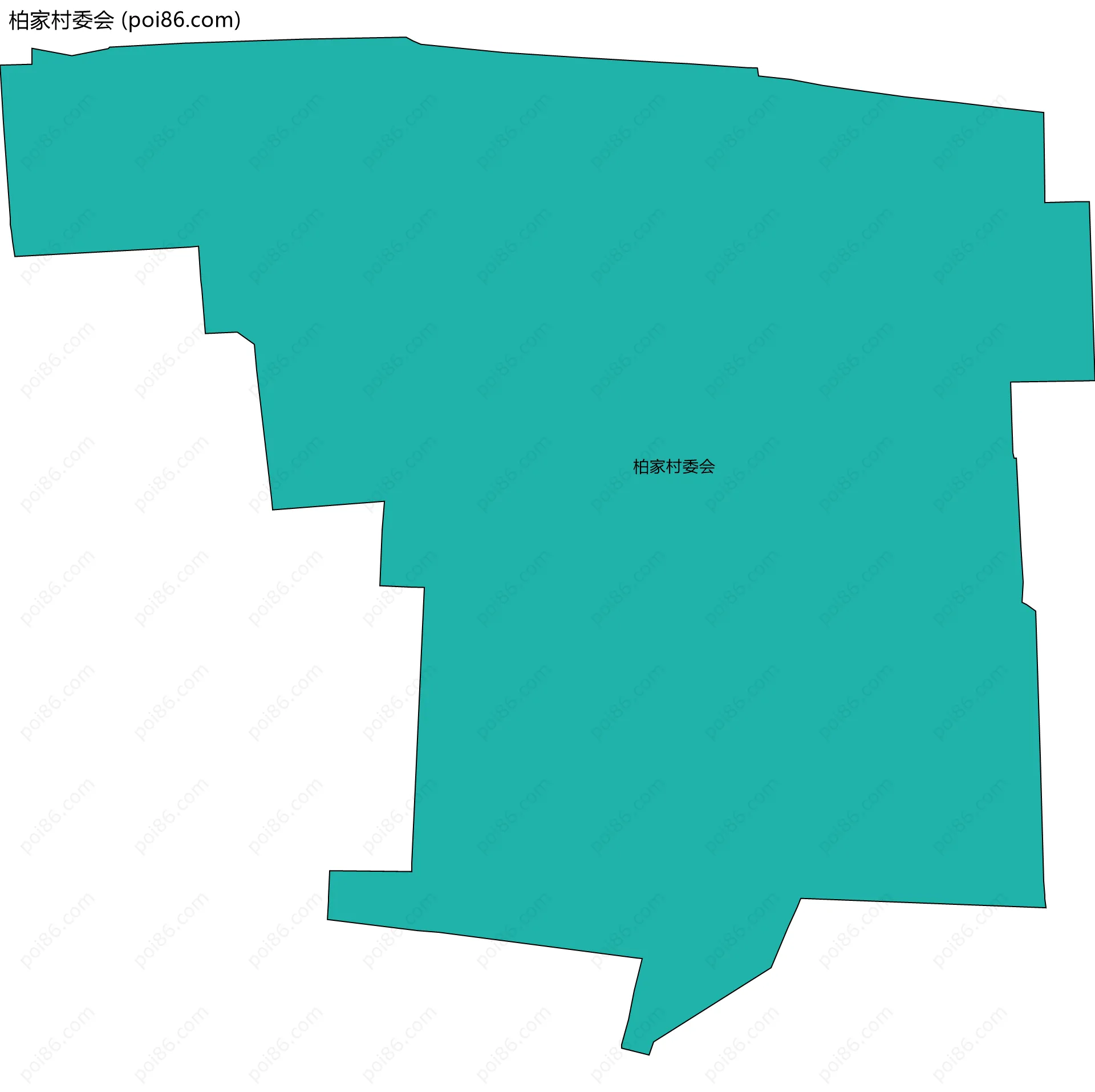 柏家村委会边界地图