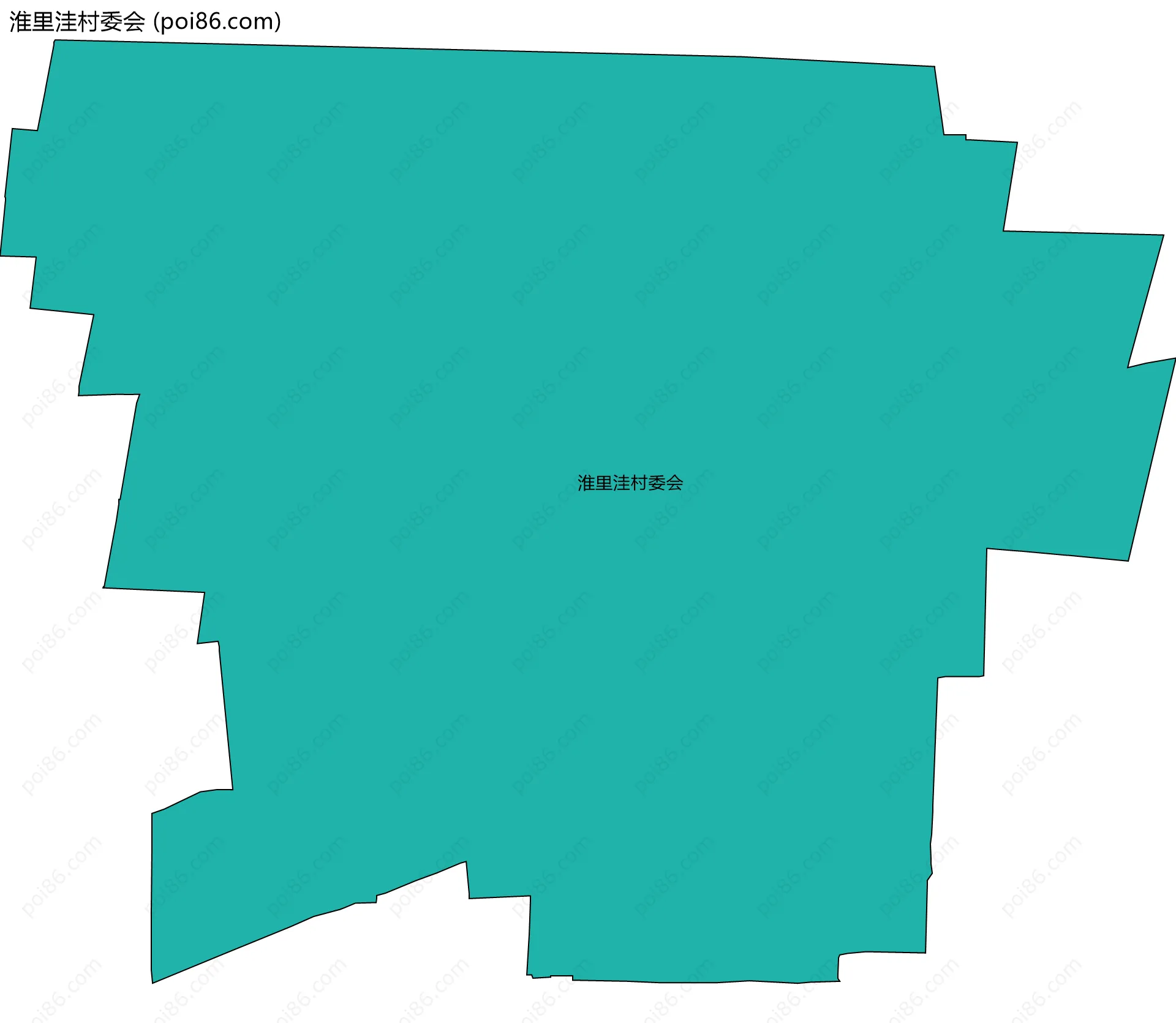淮里洼村委会边界地图
