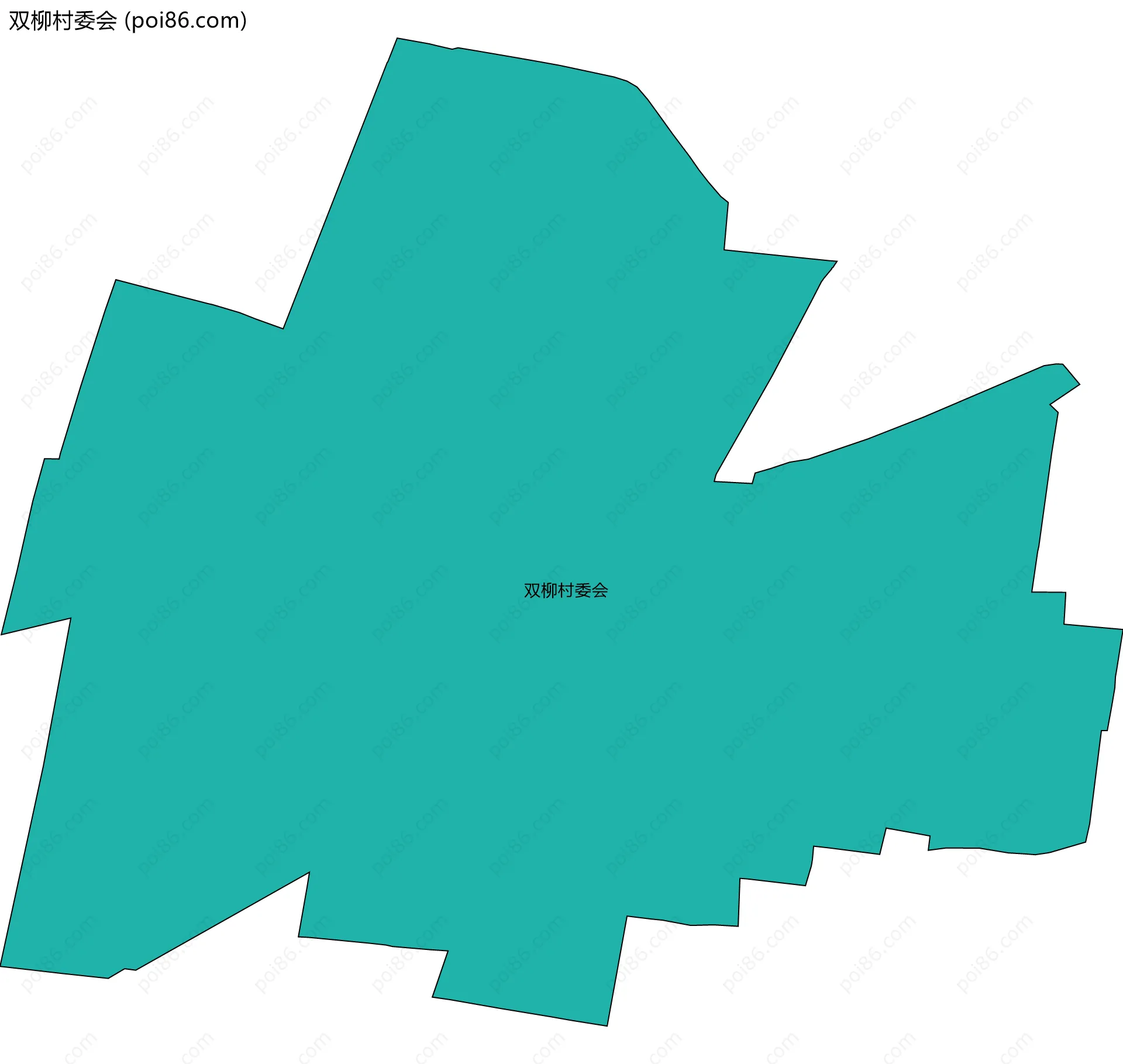 双柳村委会边界地图