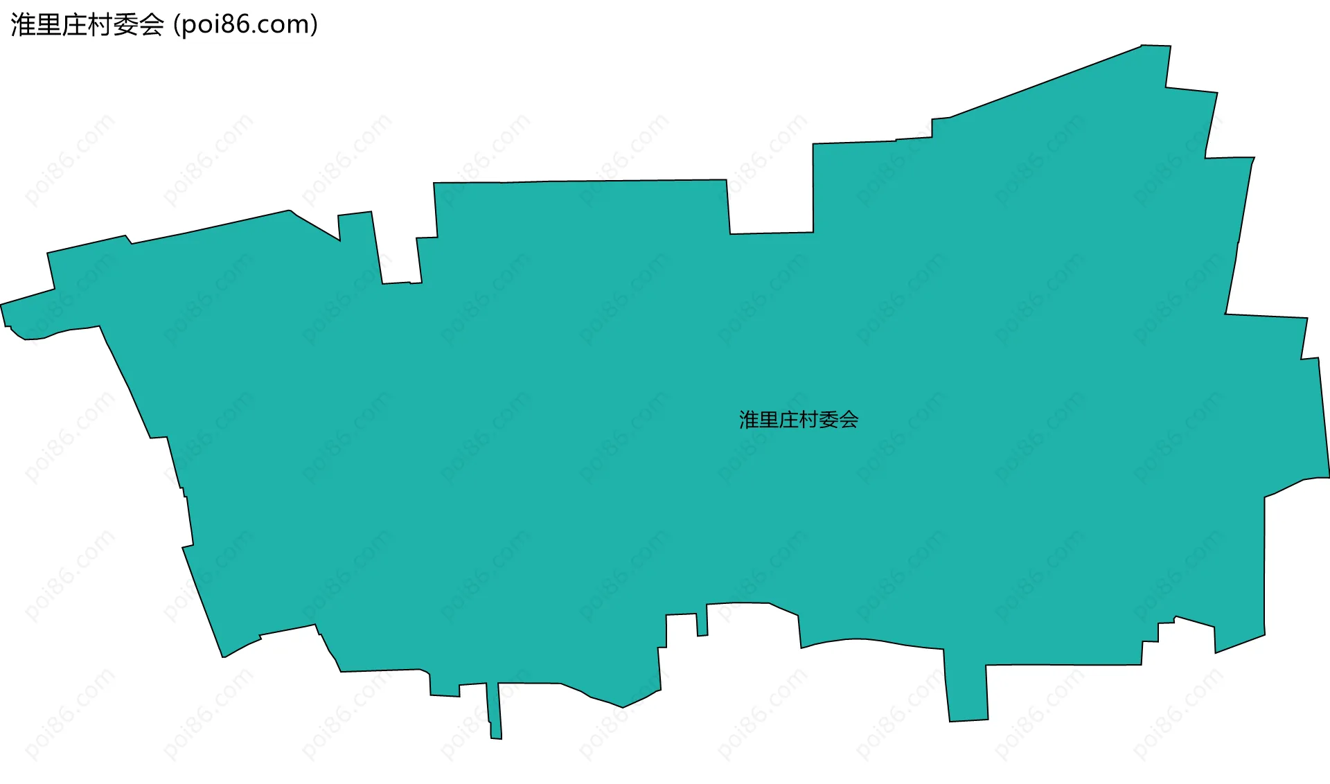 淮里庄村委会边界地图