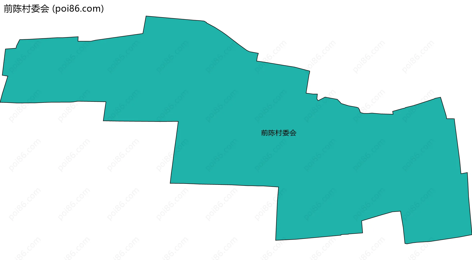 前陈村委会边界地图