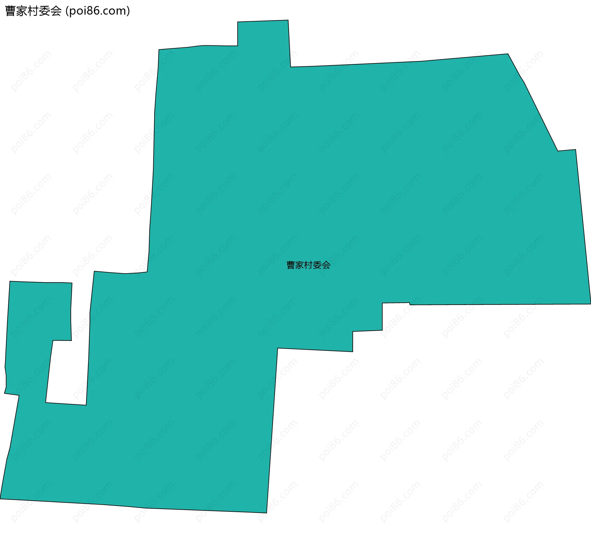 曹家村委会边界地图