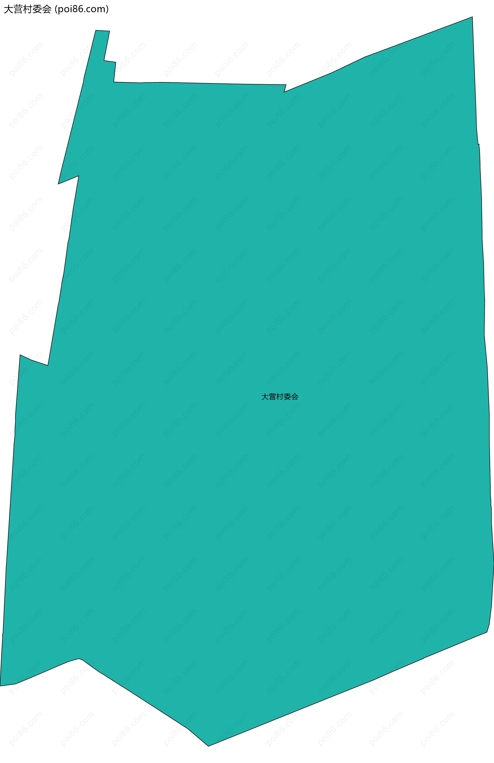 大营村委会边界地图