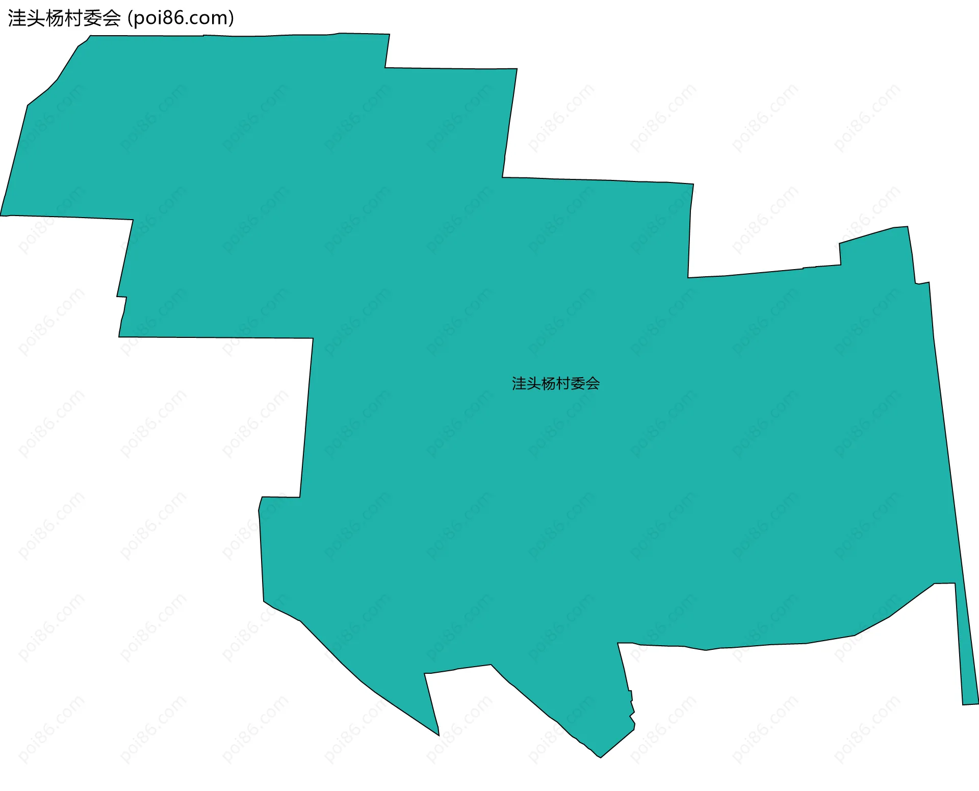 洼头杨村委会边界地图
