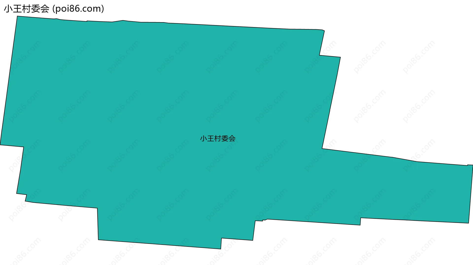 小王村委会边界地图