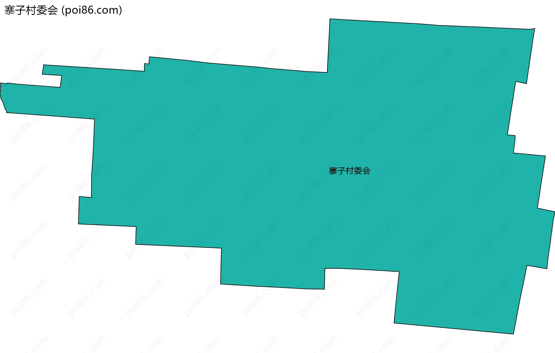 寨子村委会边界地图
