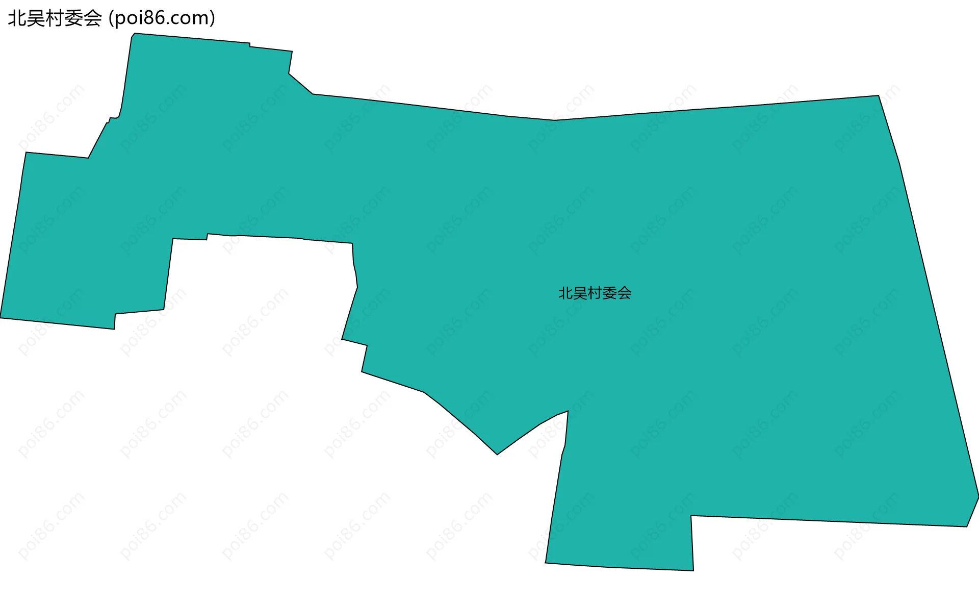 北吴村委会边界地图