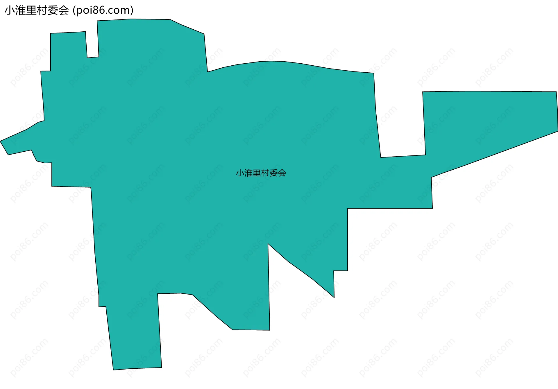 小淮里村委会边界地图