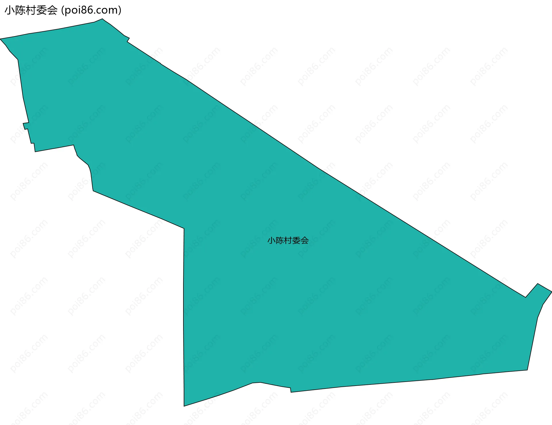 小陈村委会边界地图