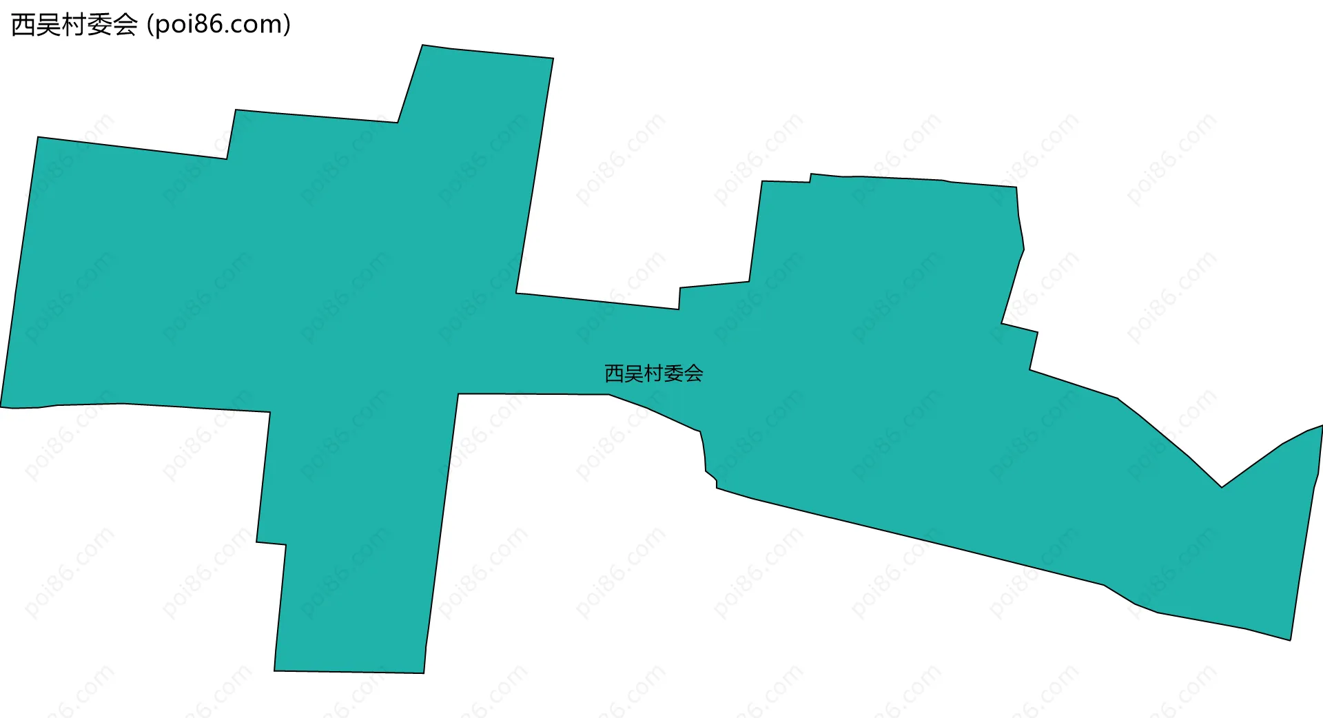 西吴村委会边界地图