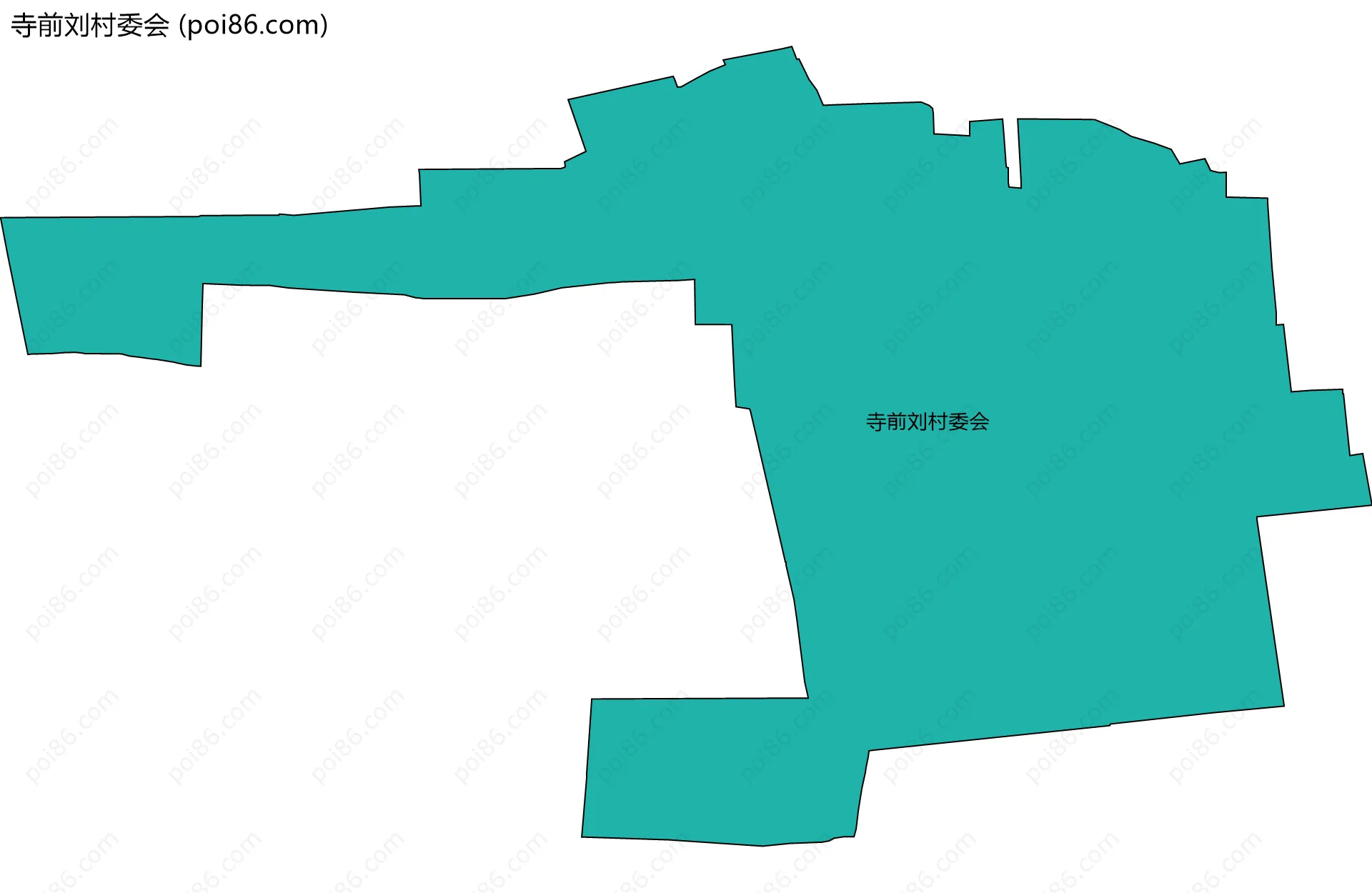 寺前刘村委会边界地图