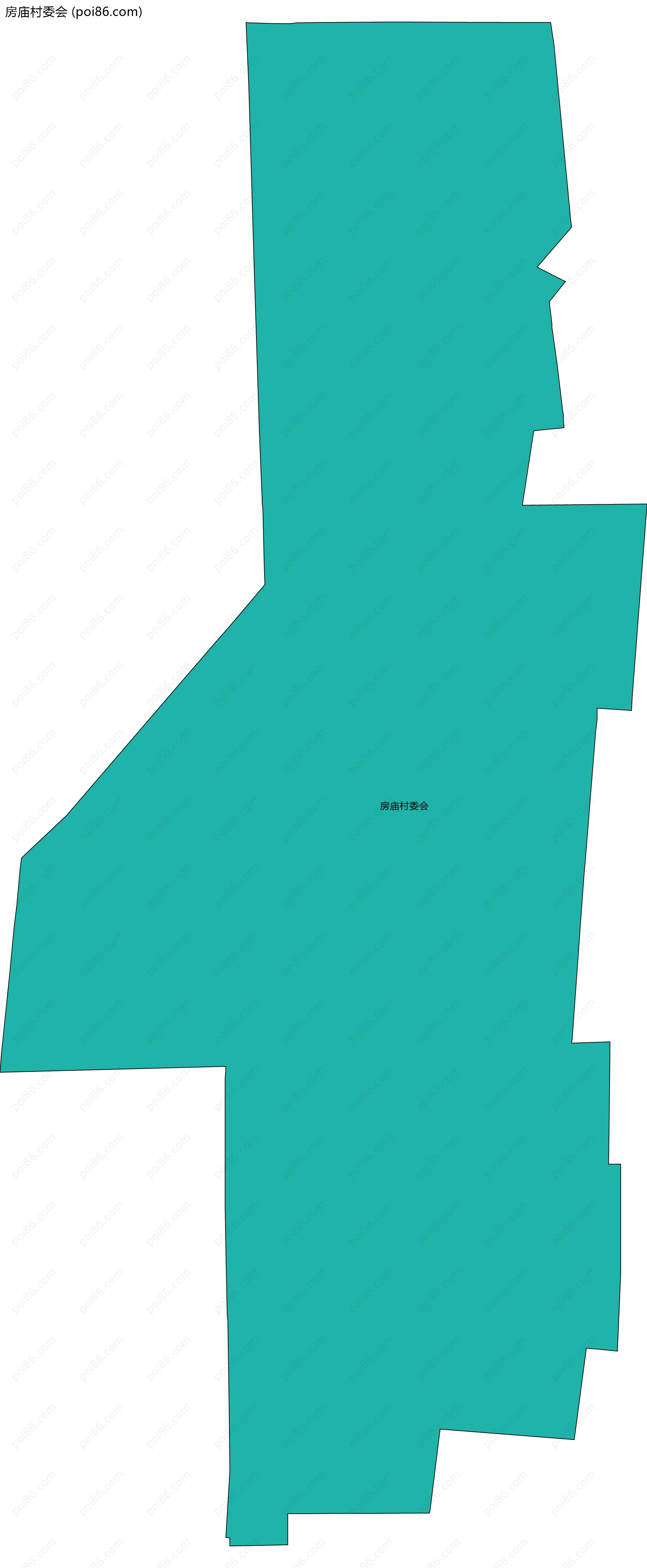 房庙村委会边界地图