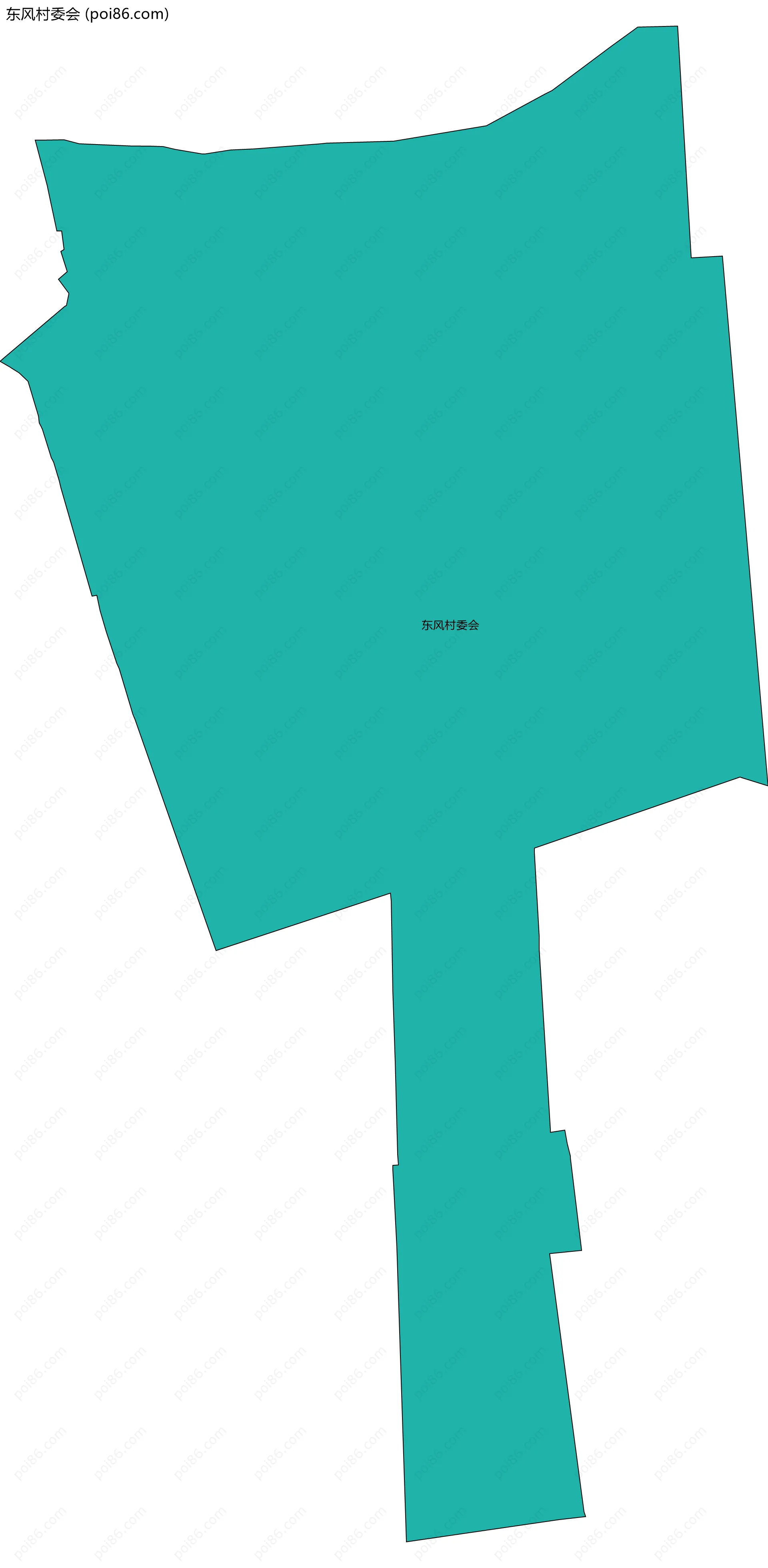 东风村委会边界地图