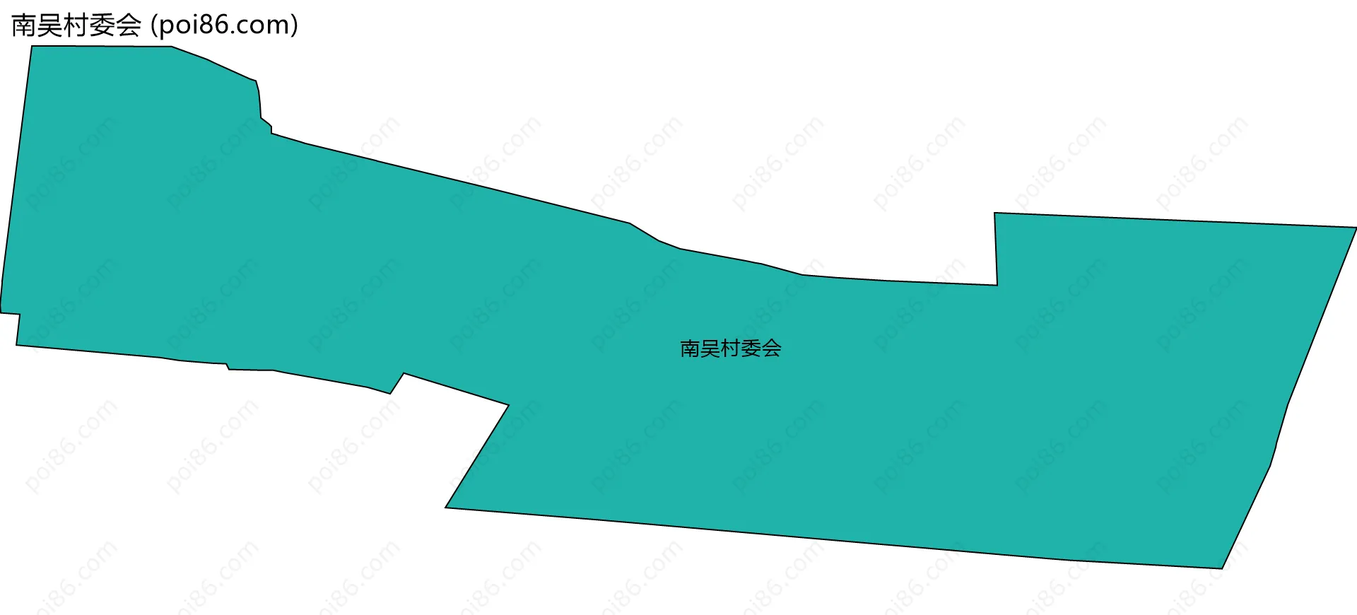 南吴村委会边界地图