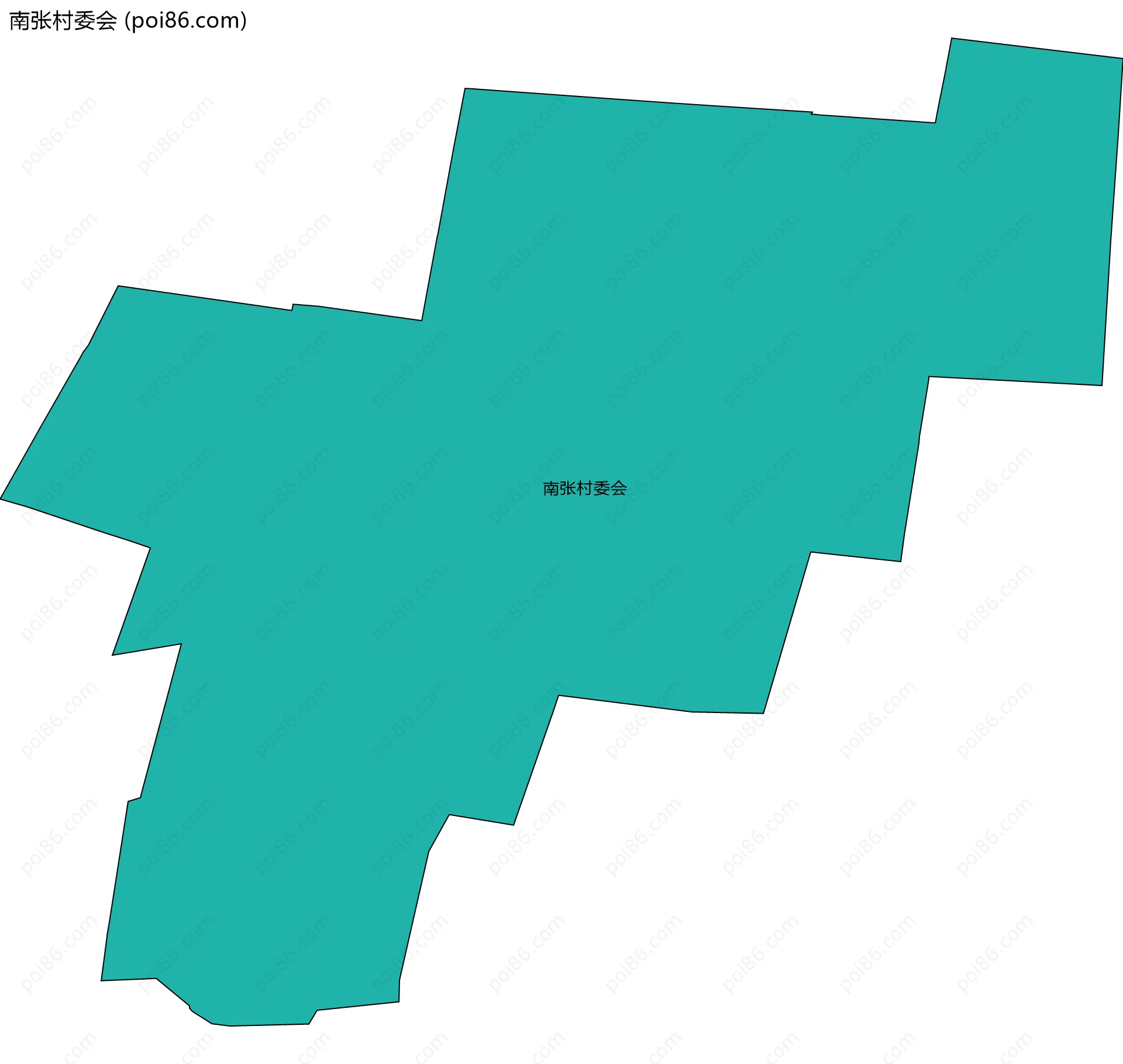 南张村委会边界地图