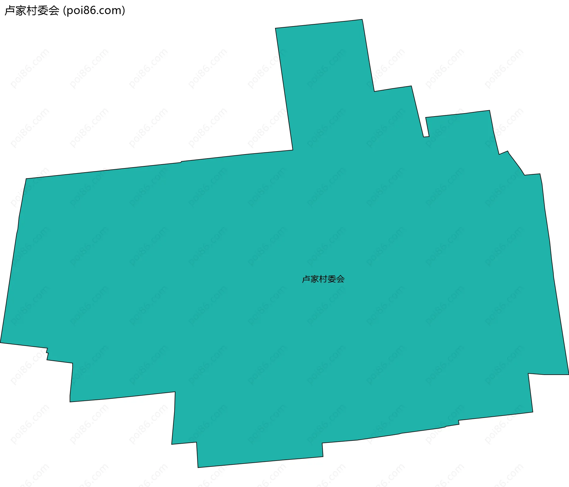 卢家村委会边界地图