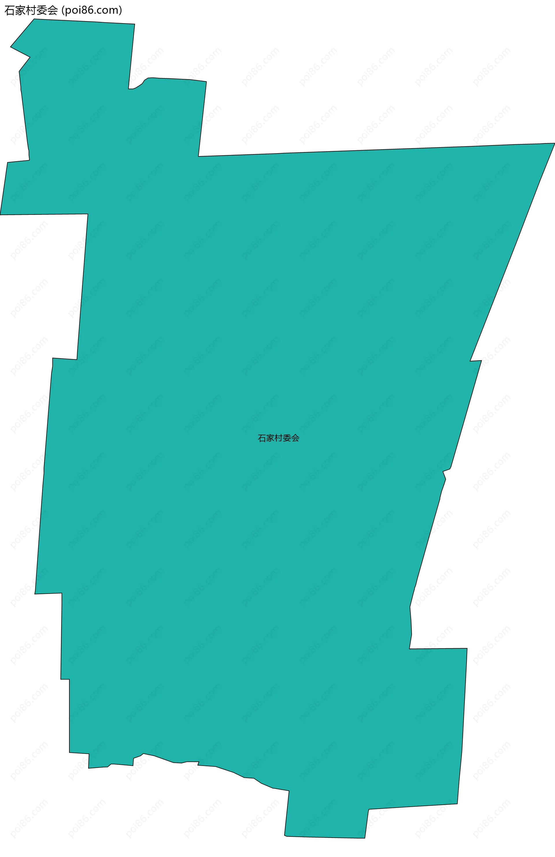 石家村委会边界地图