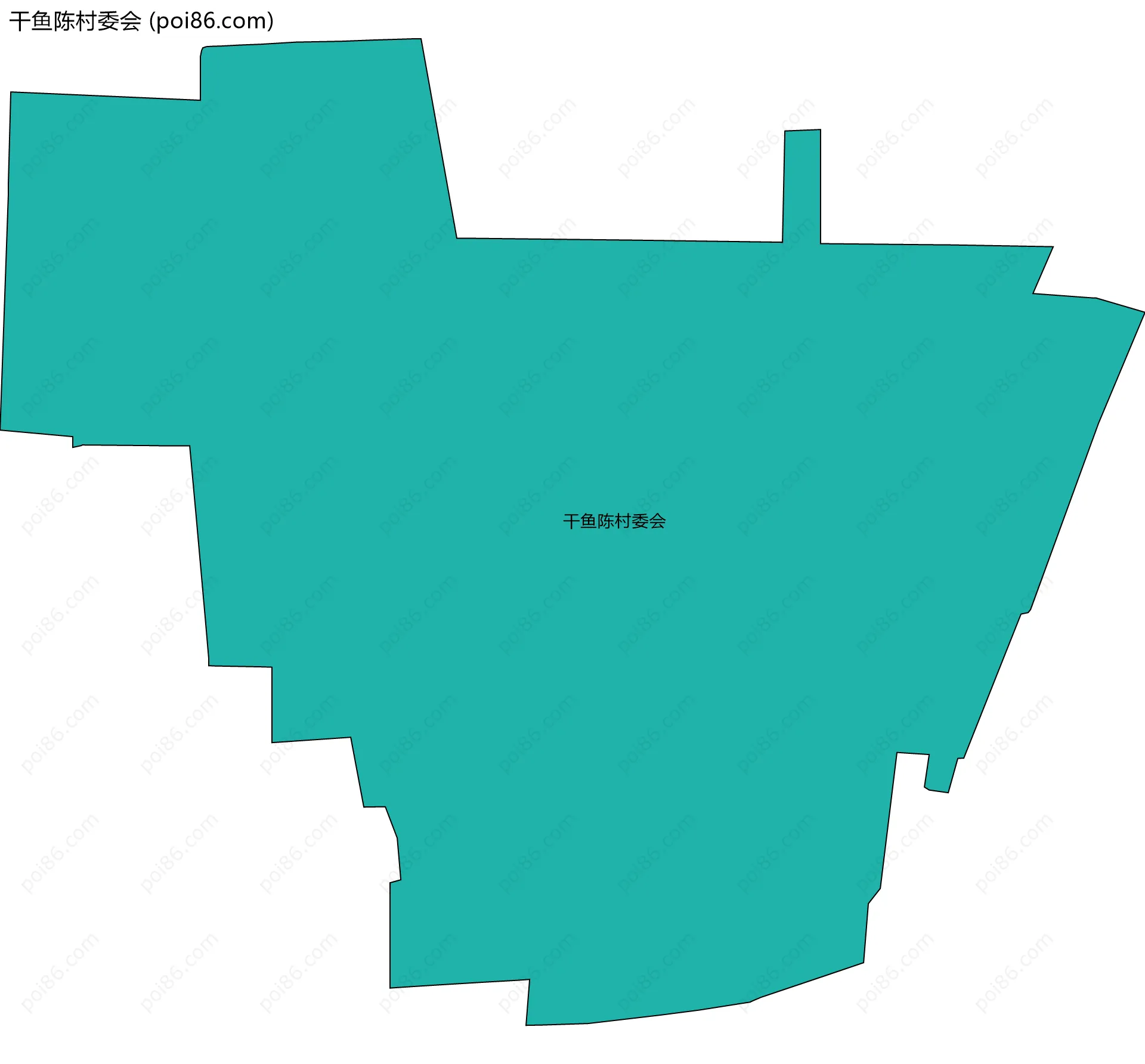 干鱼陈村委会边界地图