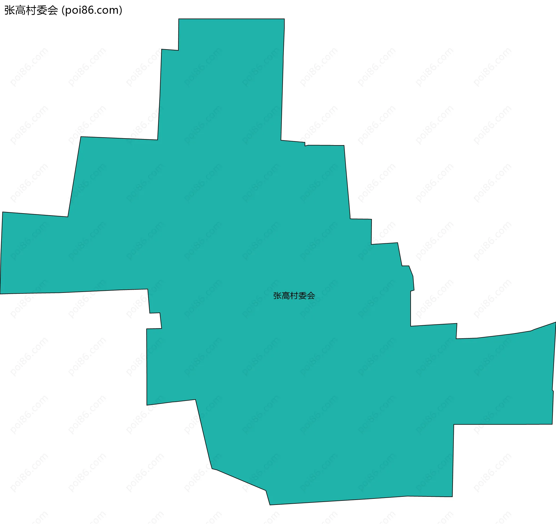 张高村委会边界地图