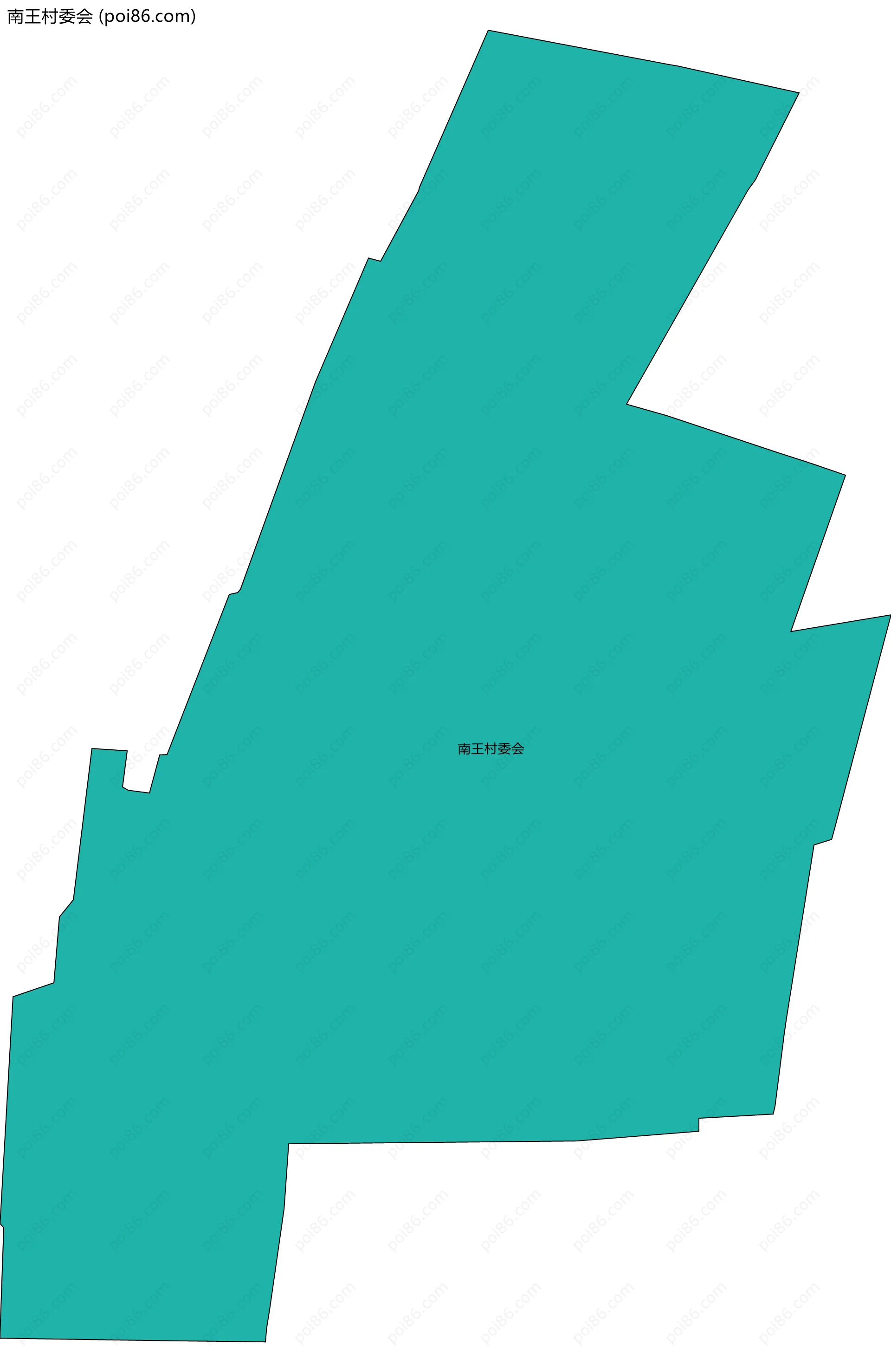 南王村委会边界地图