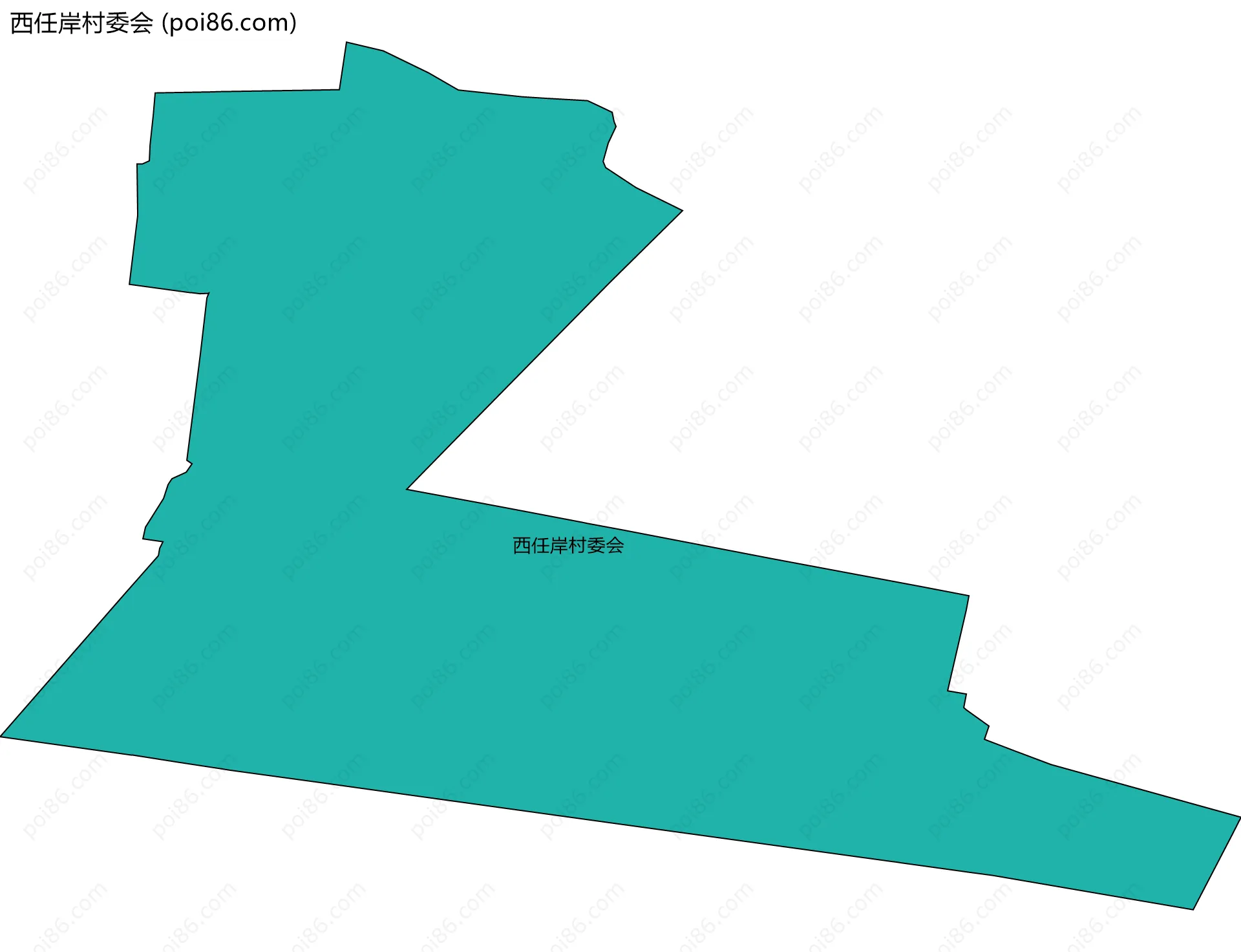 西任岸村委会边界地图