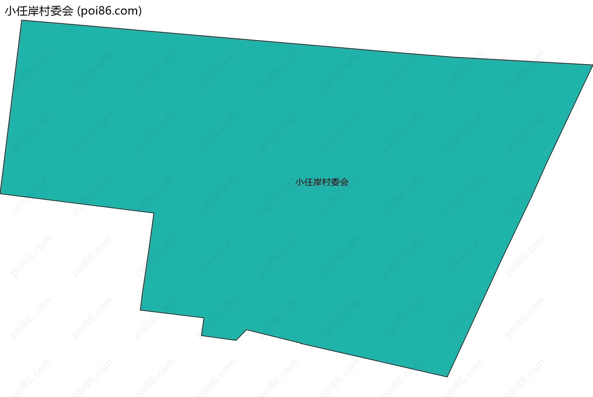 小任岸村委会边界地图