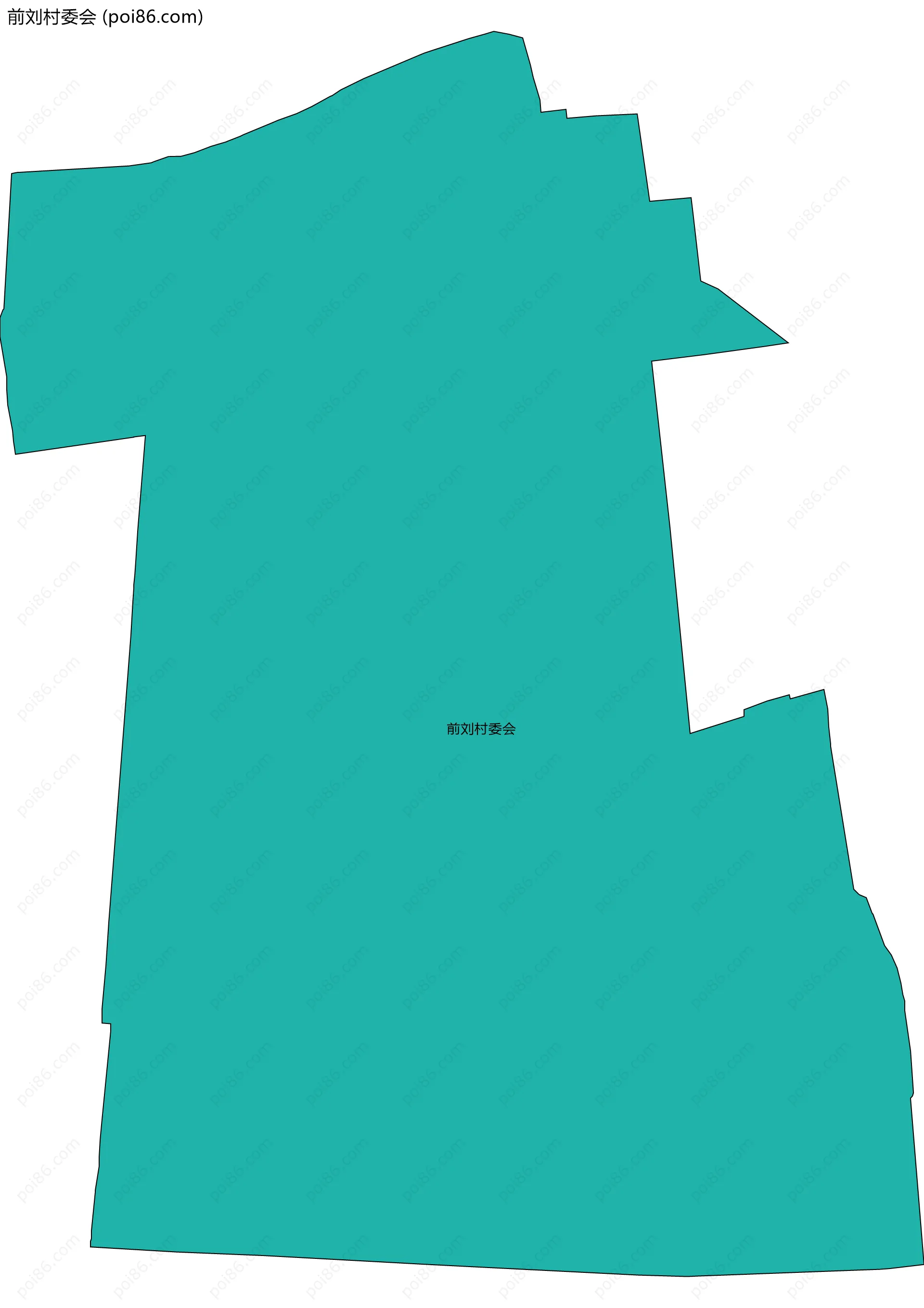 前刘村委会边界地图