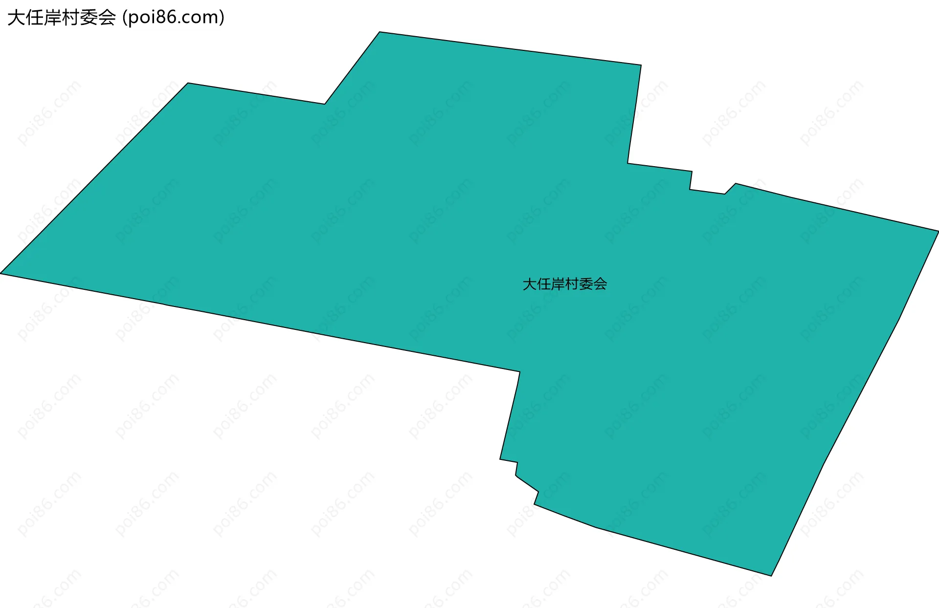 大任岸村委会边界地图