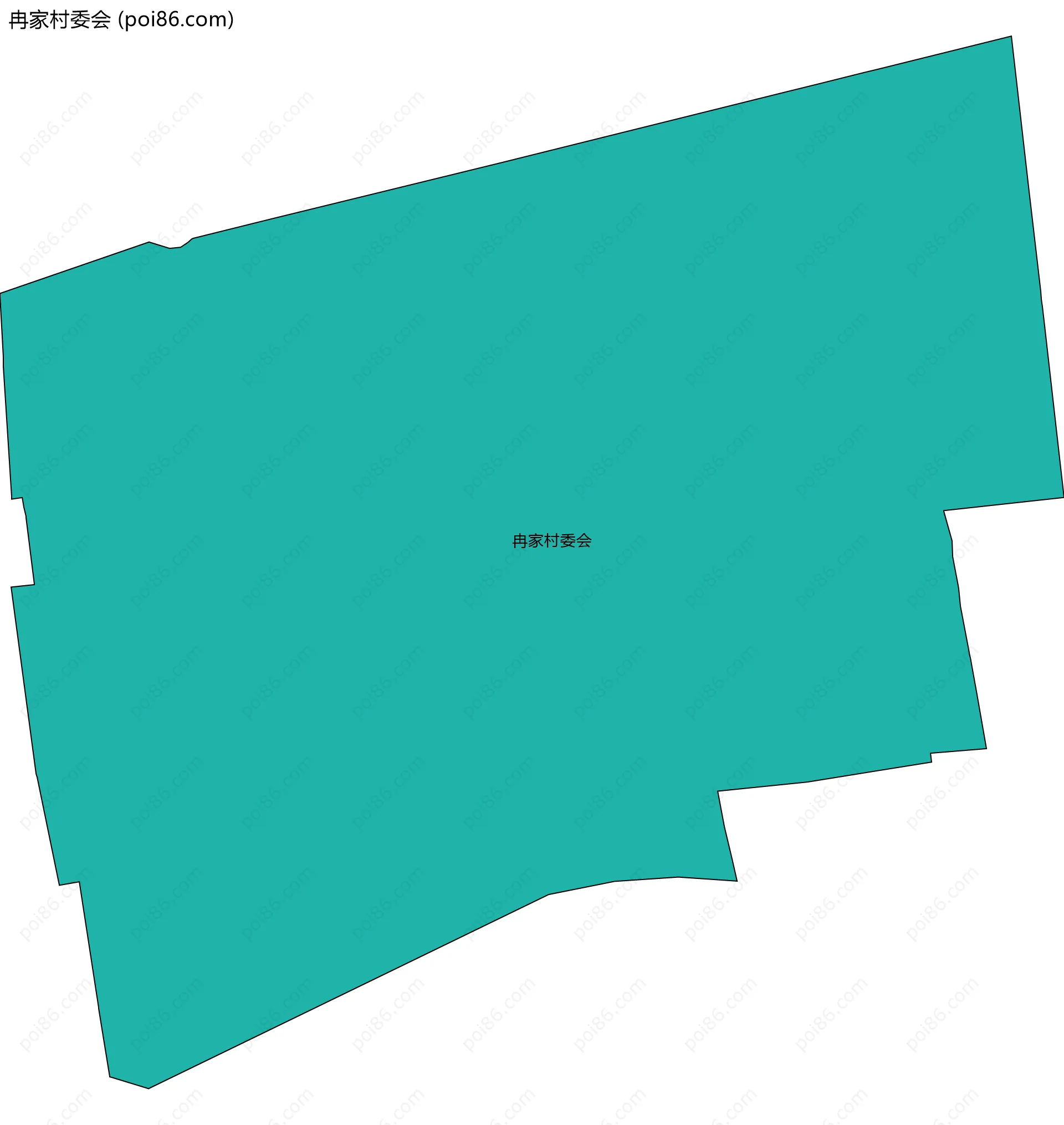 冉家村委会边界地图