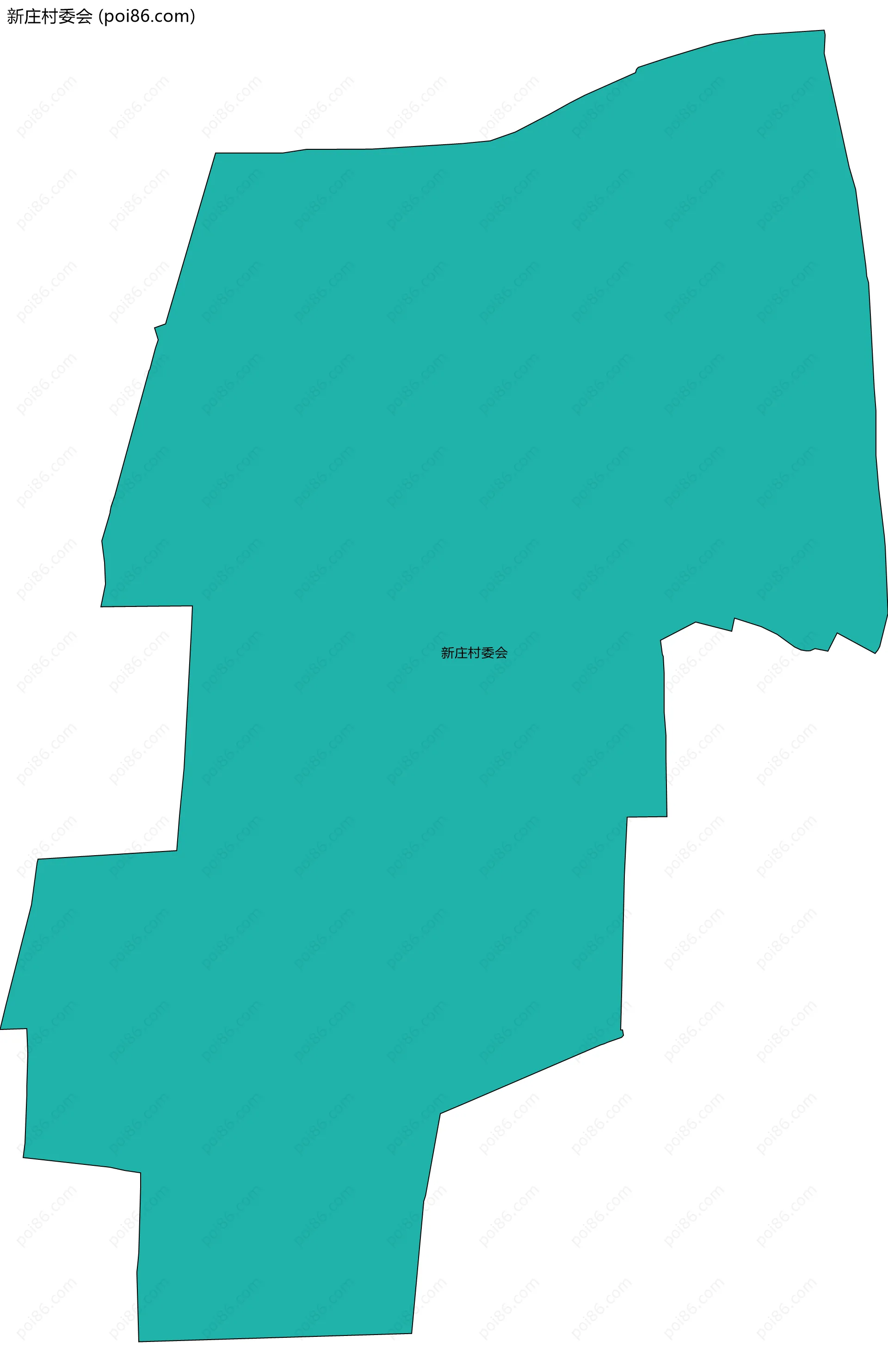 新庄村委会边界地图