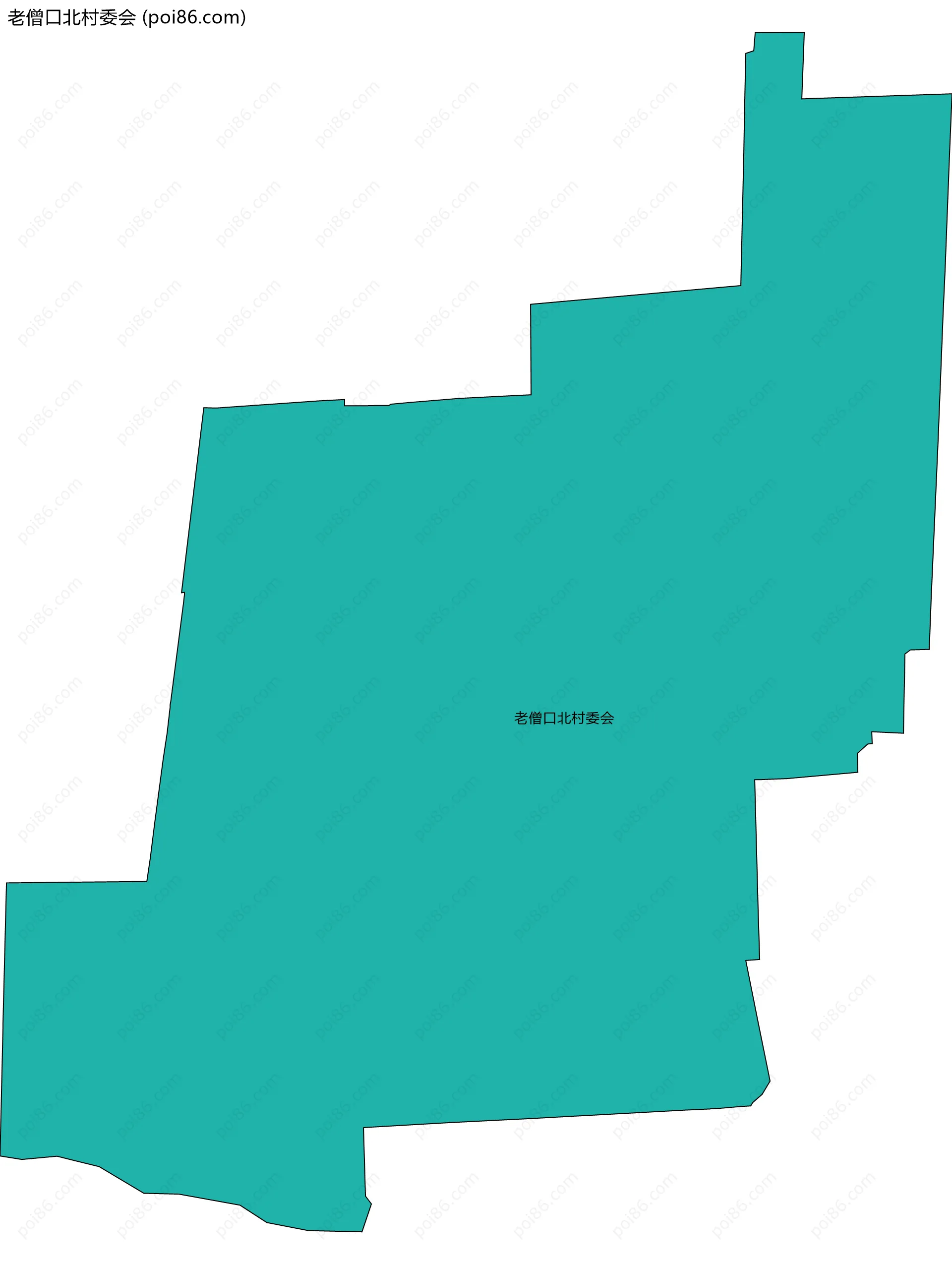 老僧口北村委会边界地图
