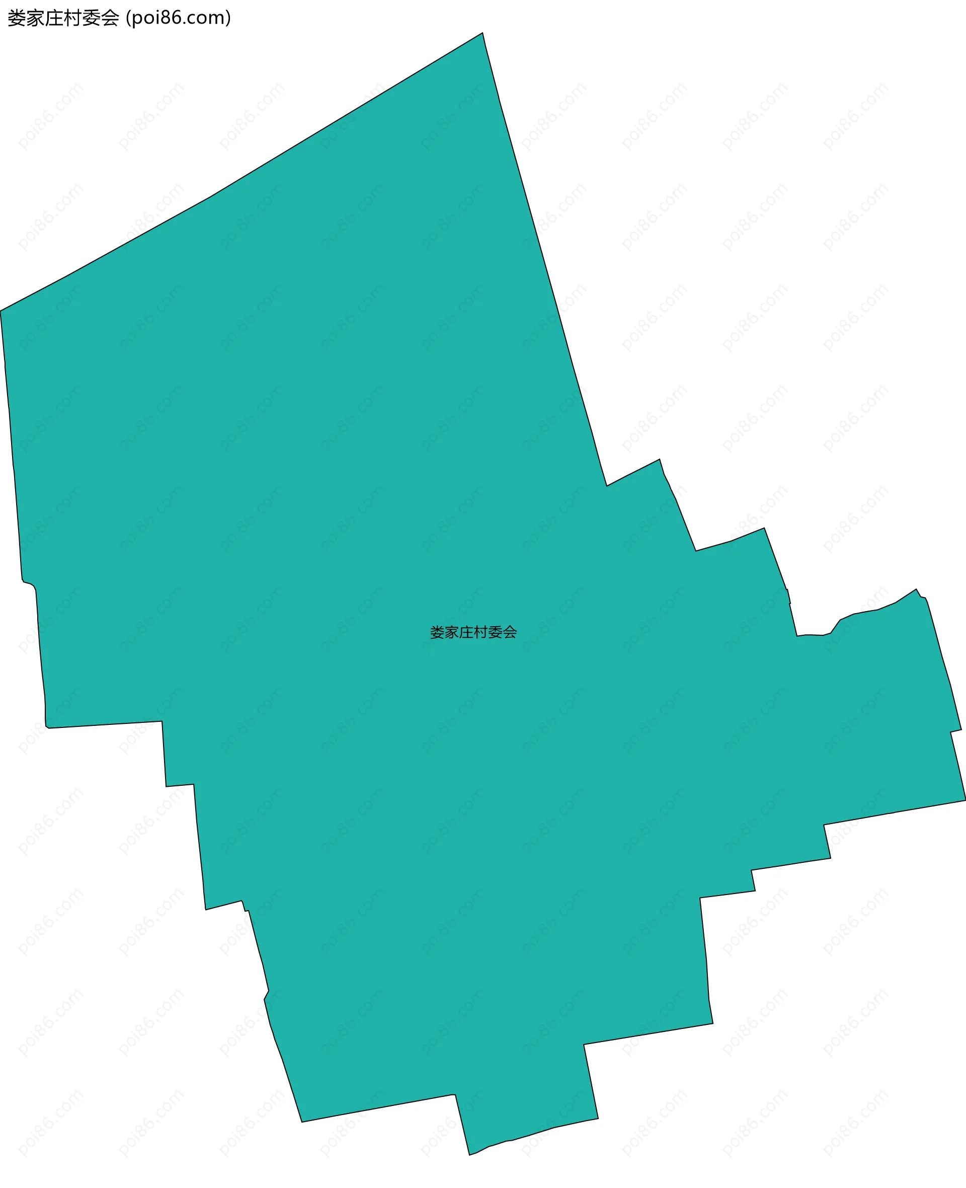 娄家庄村委会边界地图