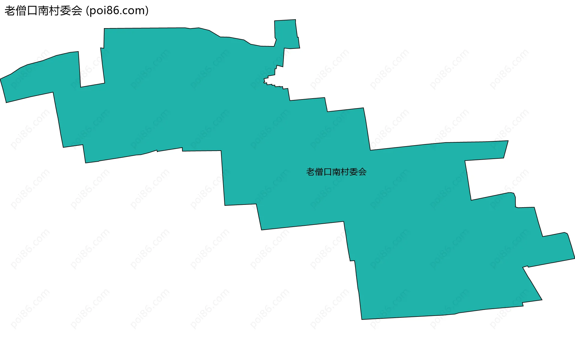 老僧口南村委会边界地图