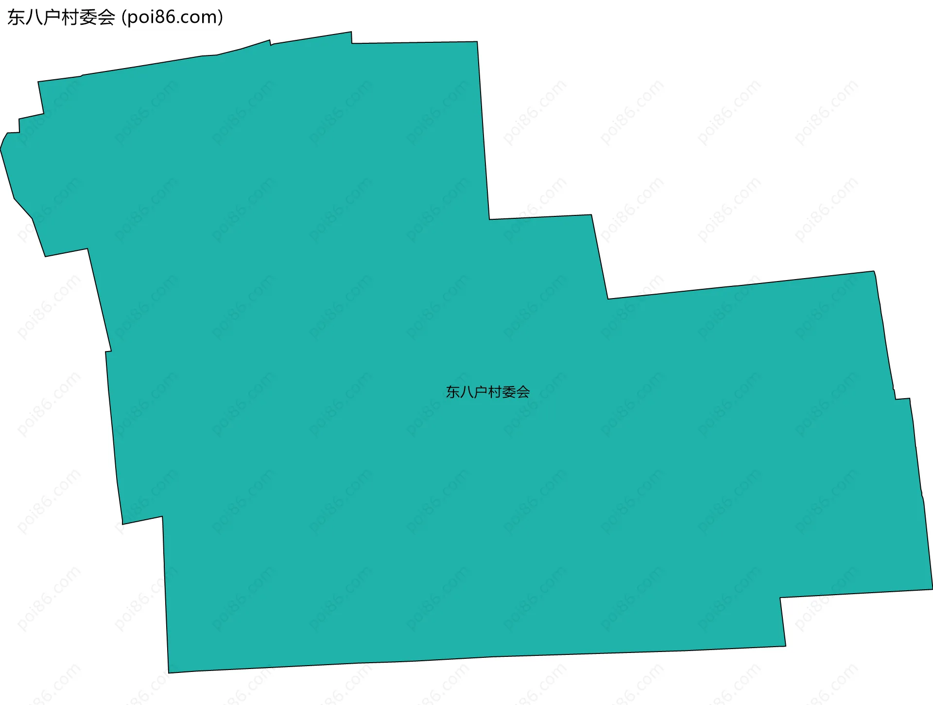 东八户村委会边界地图