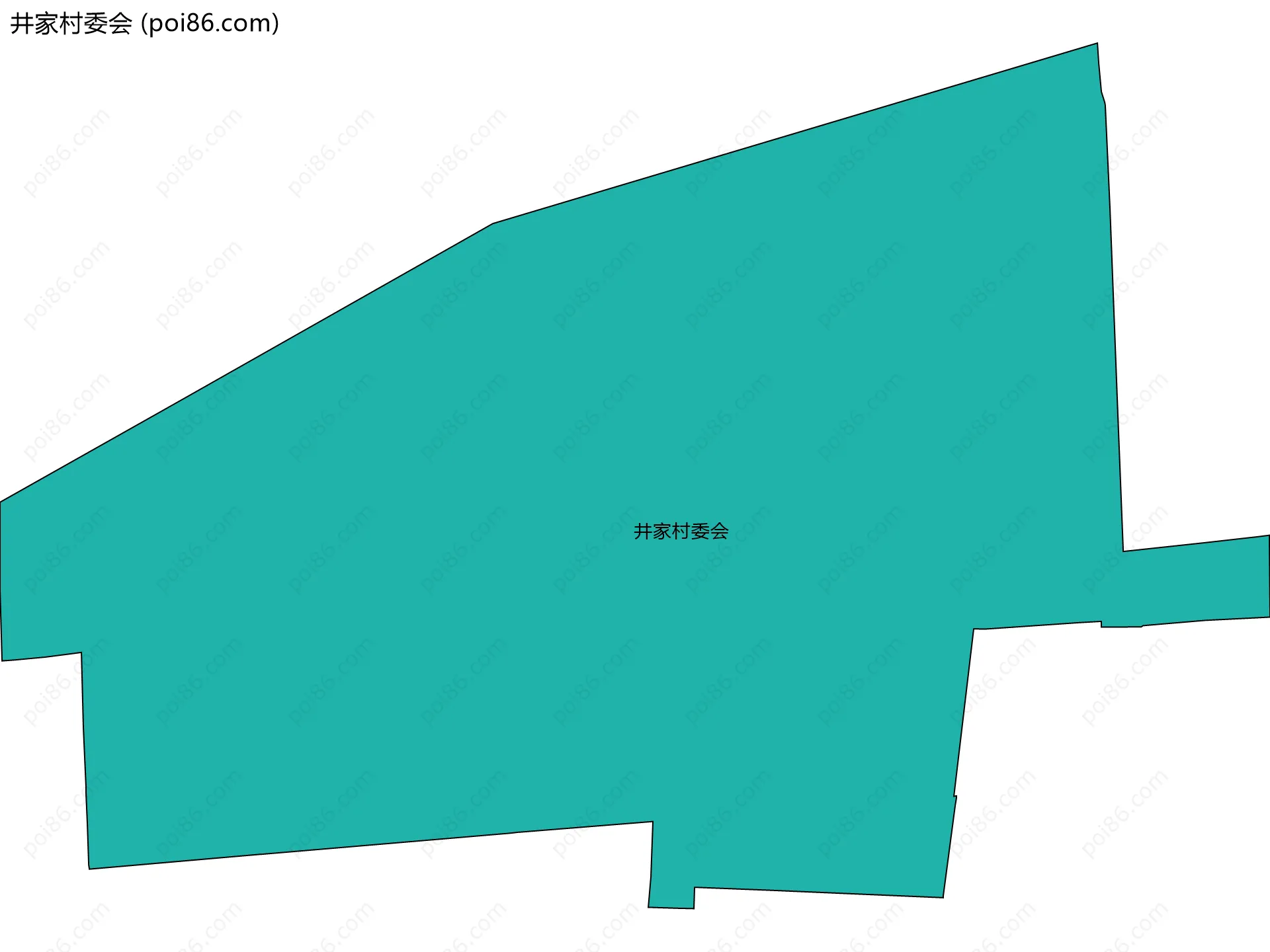 井家村委会边界地图