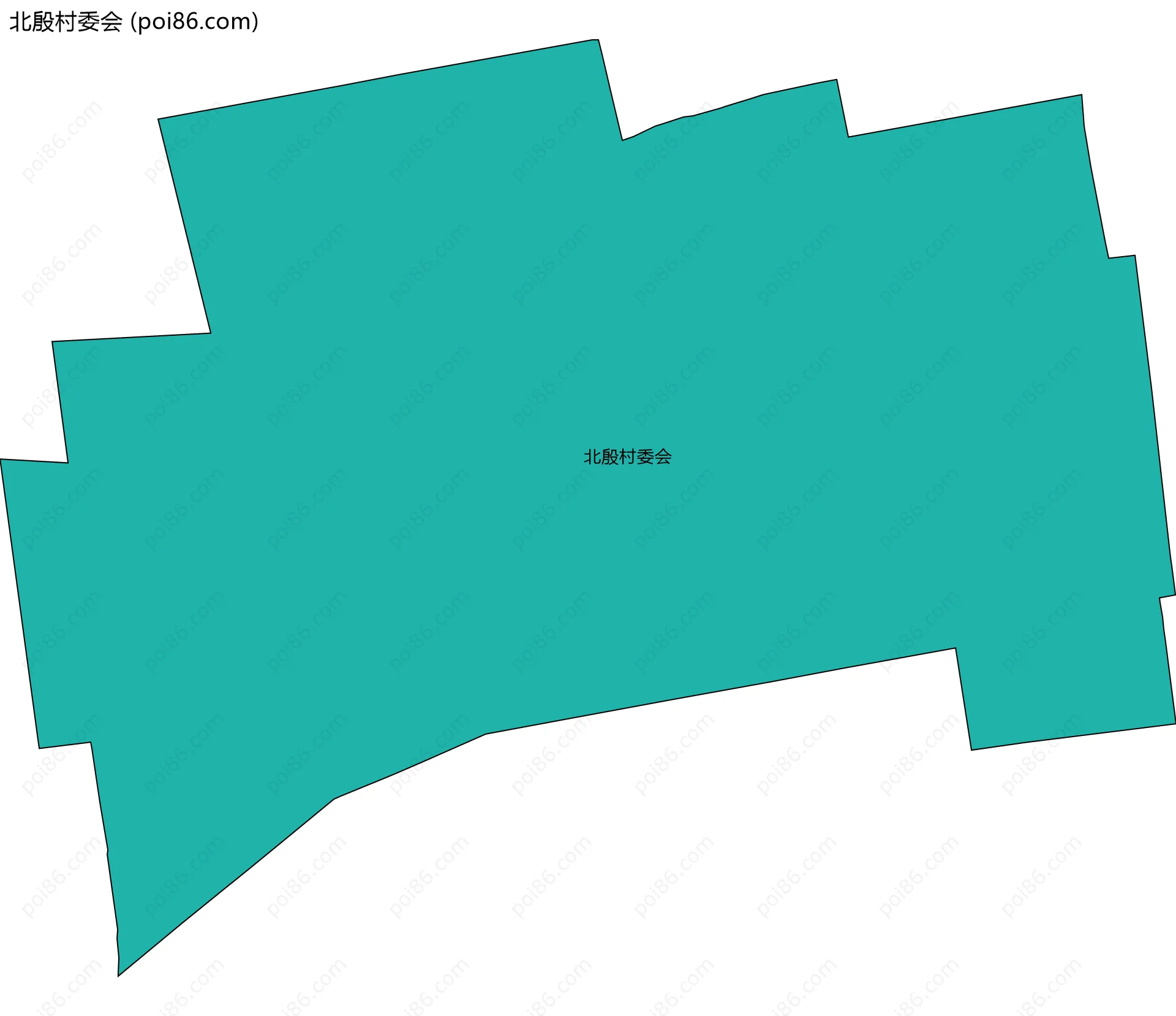 北殷村委会边界地图