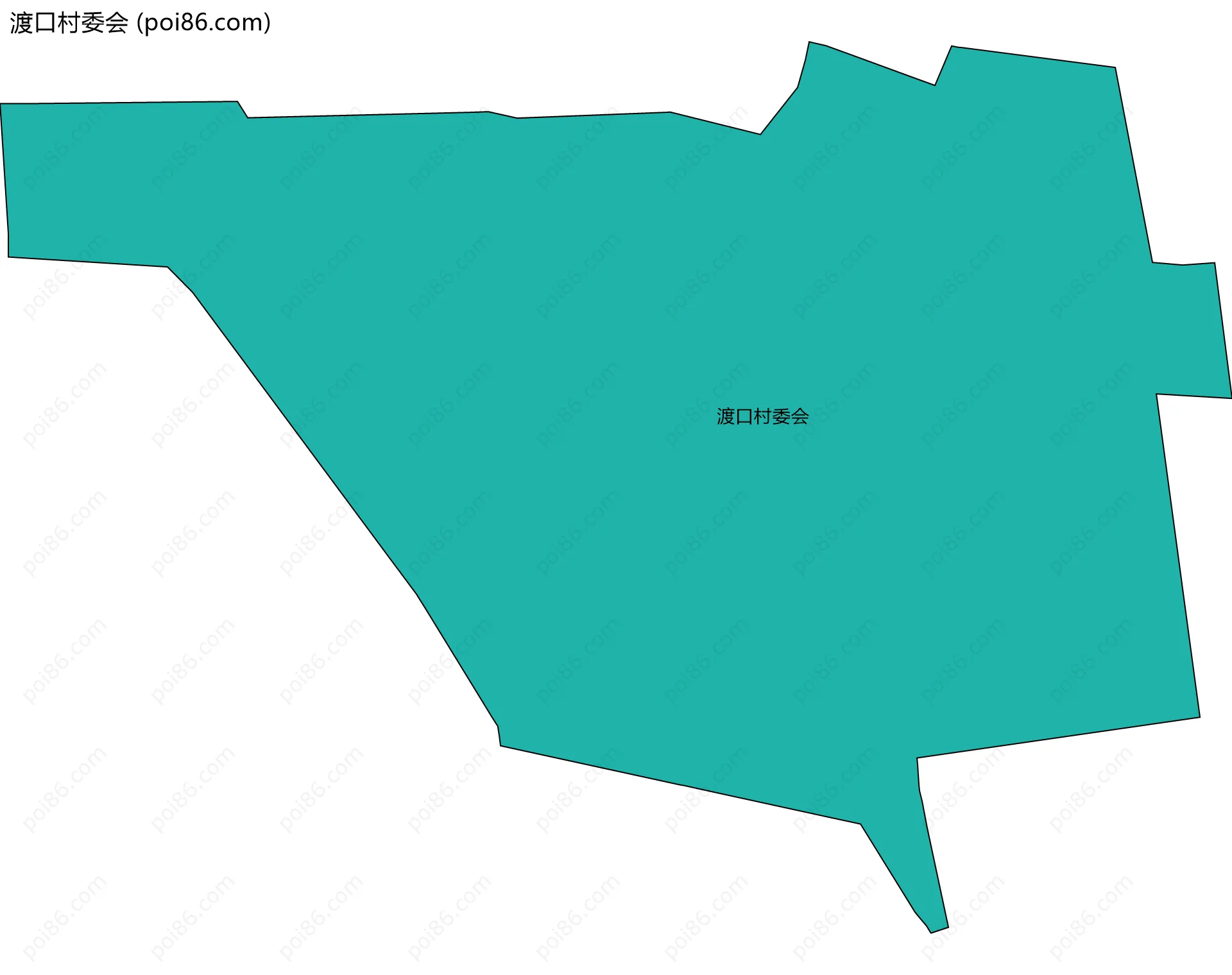 渡口村委会边界地图