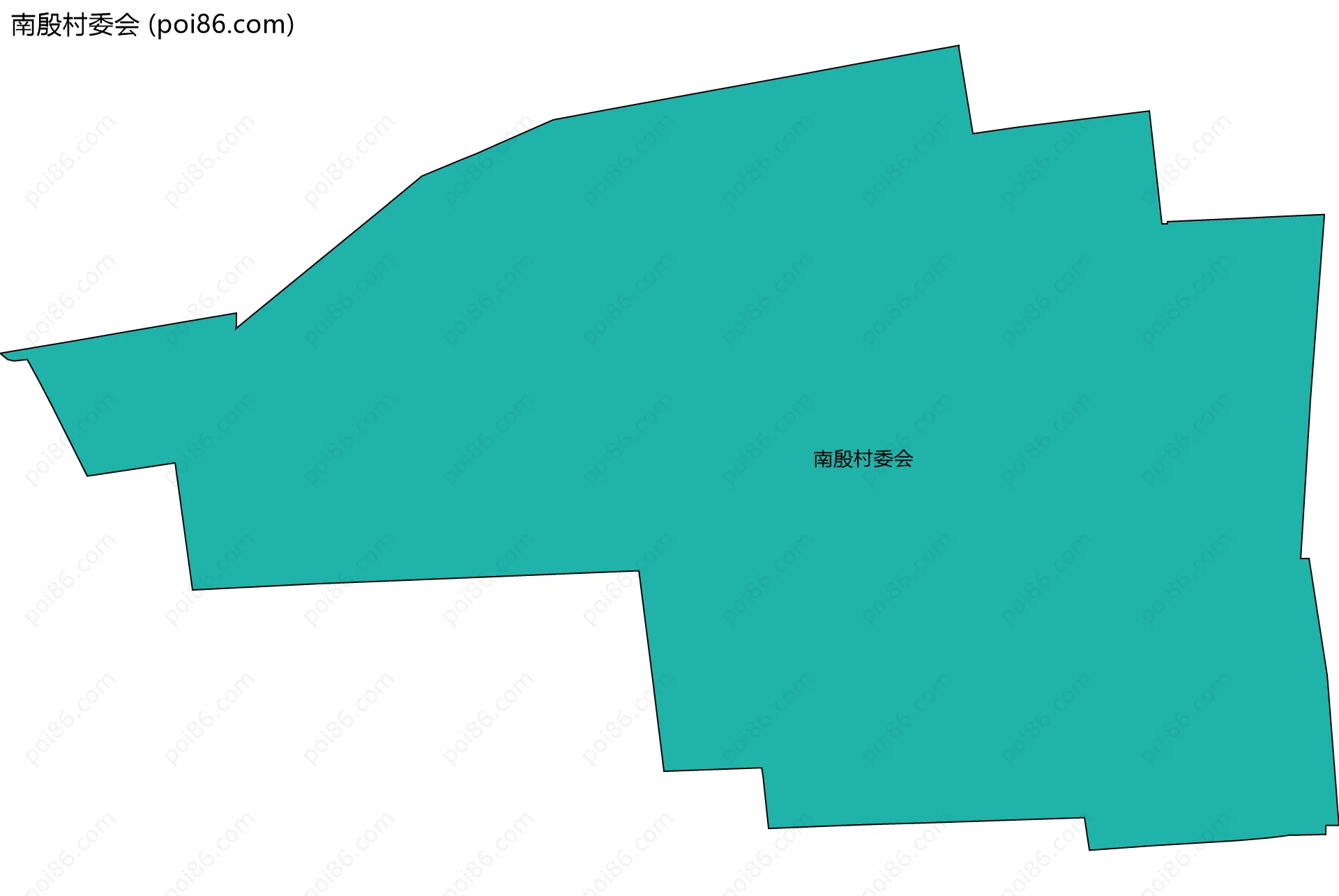 南殷村委会边界地图