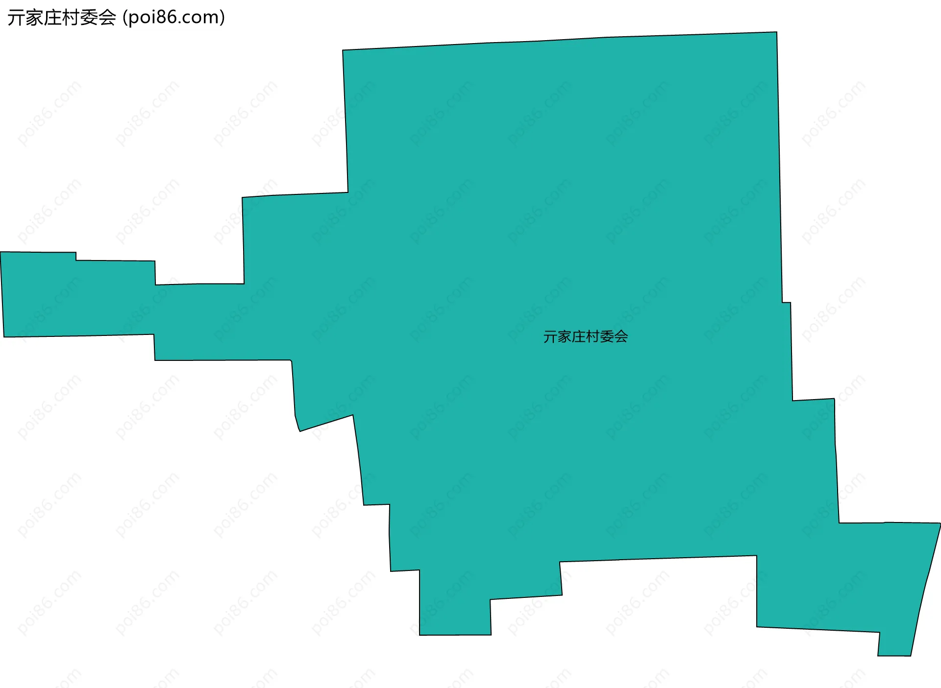 亓家庄村委会边界地图